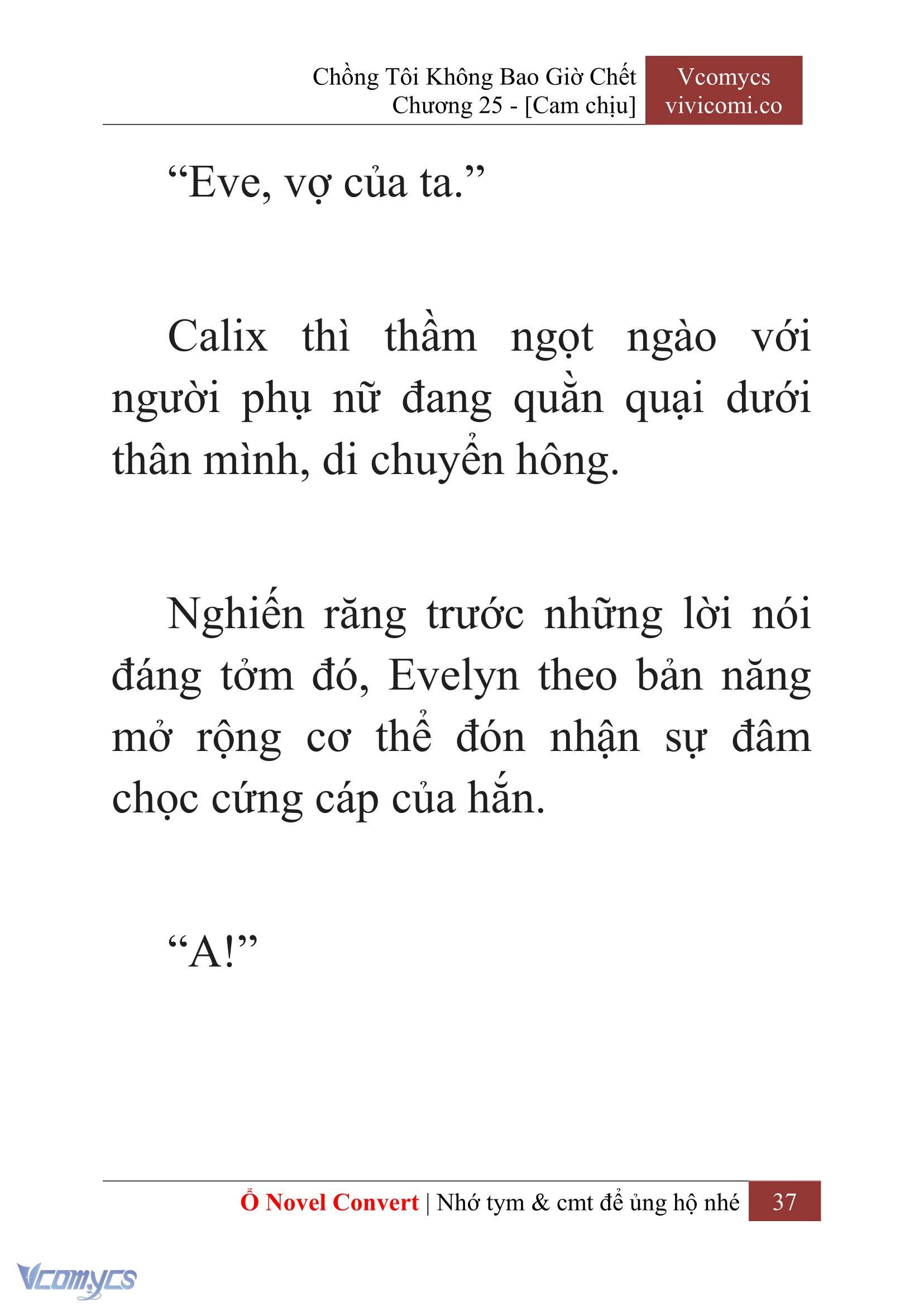 [Novel] Chồng Tôi Không Bao Giờ Chết Chap 25 - Trang 2