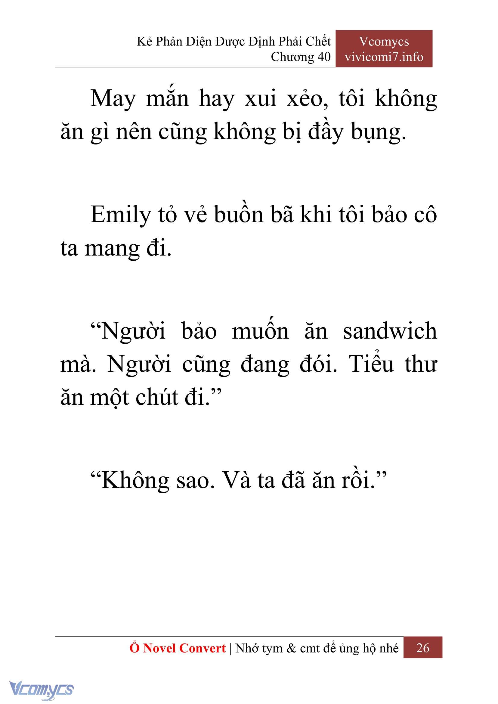 [Novel] Kẻ Phản Diện Được Định Phải Chết Chap 40 - Next Chap 41