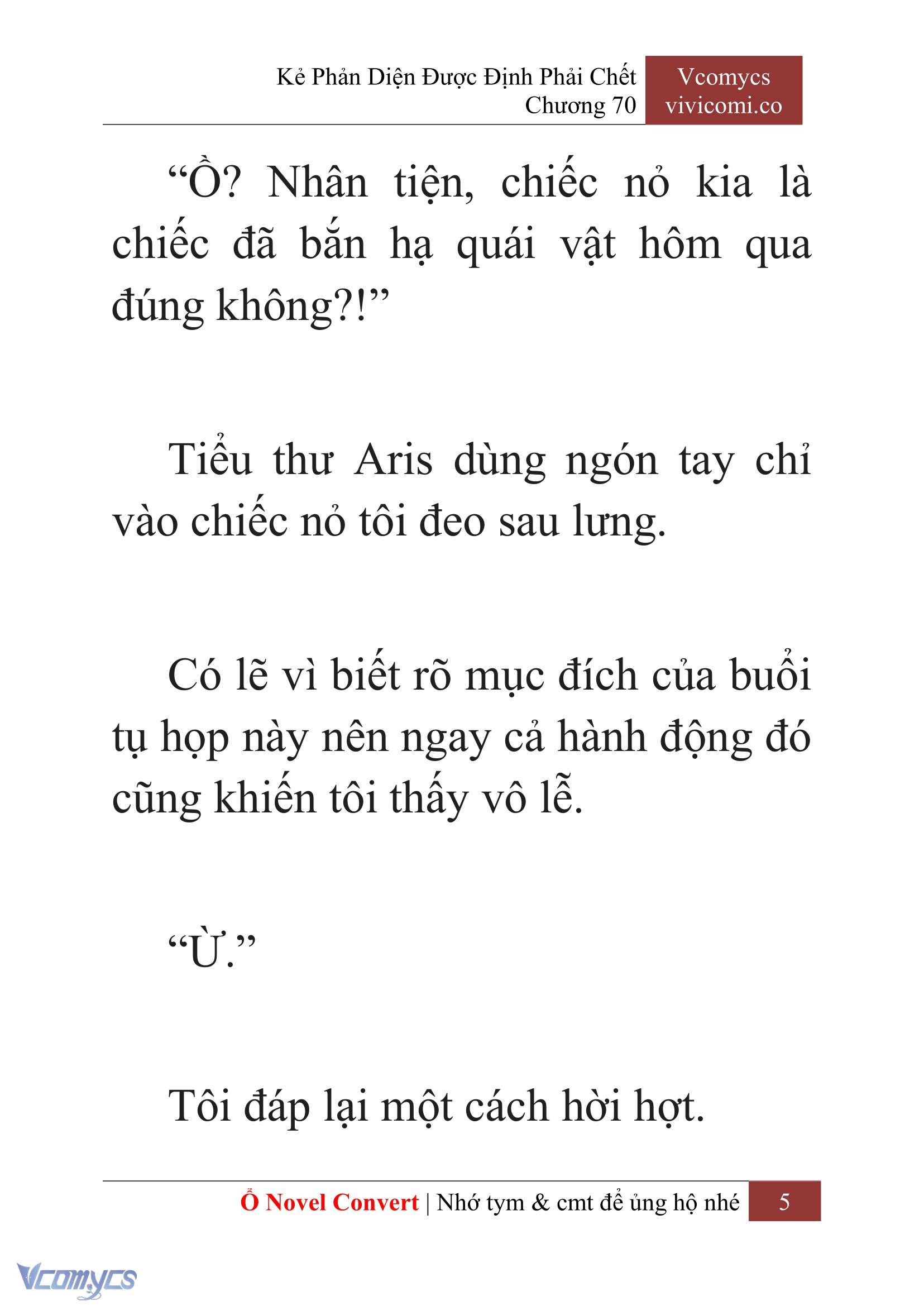 [Novel] Kẻ Phản Diện Được Định Phải Chết Chap 70 - Next Chap 71
