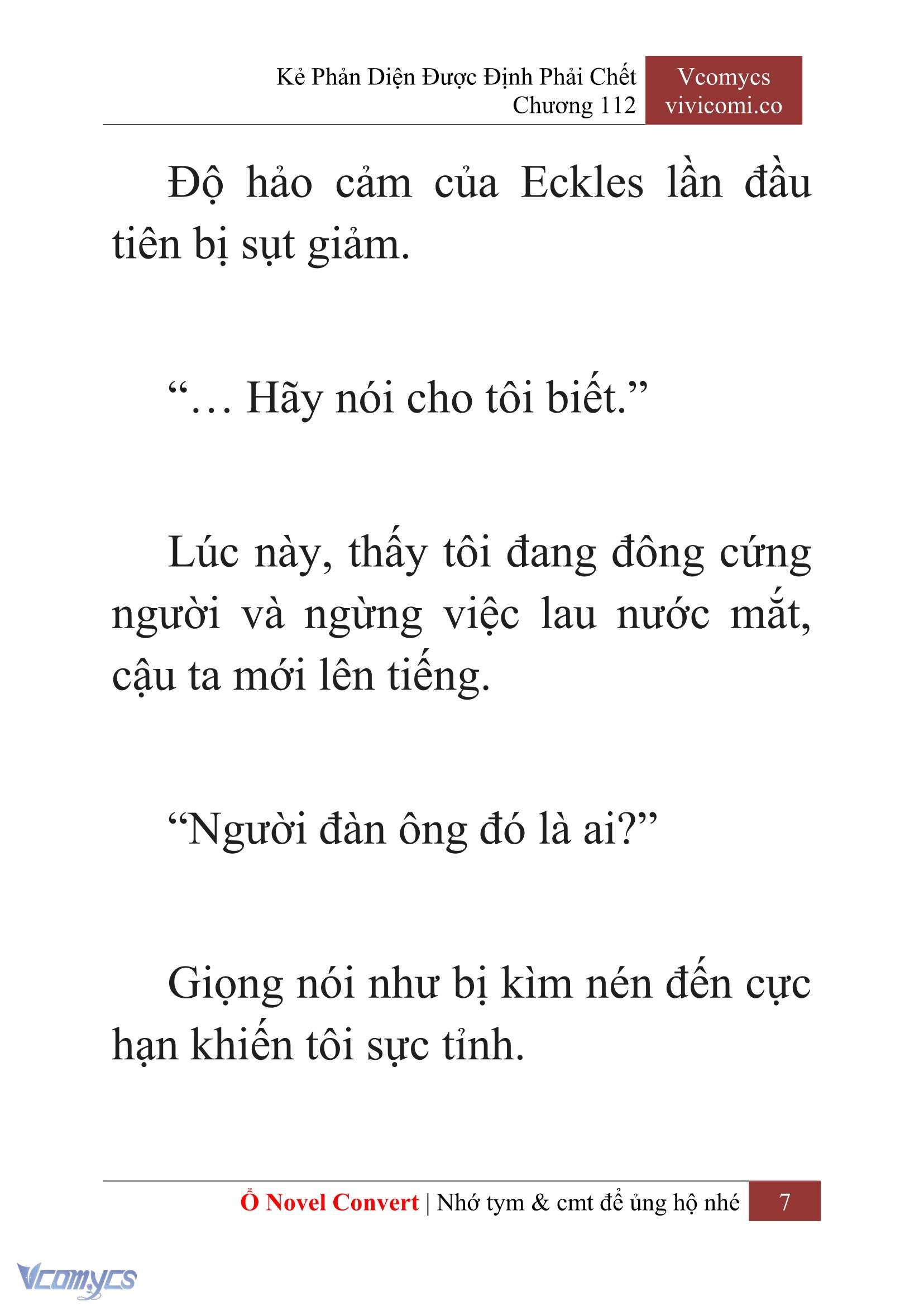 [Novel] Kẻ Phản Diện Được Định Phải Chết Chap 112 - Trang 2