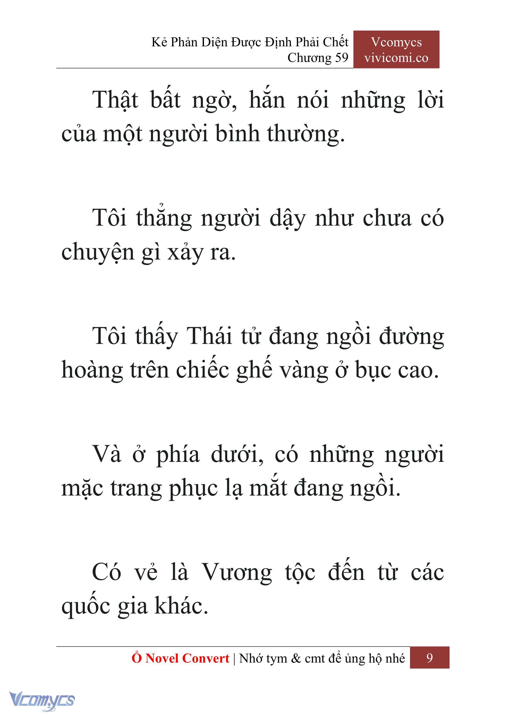 [Novel] Kẻ Phản Diện Được Định Phải Chết Chap 59 - Next Chap 60