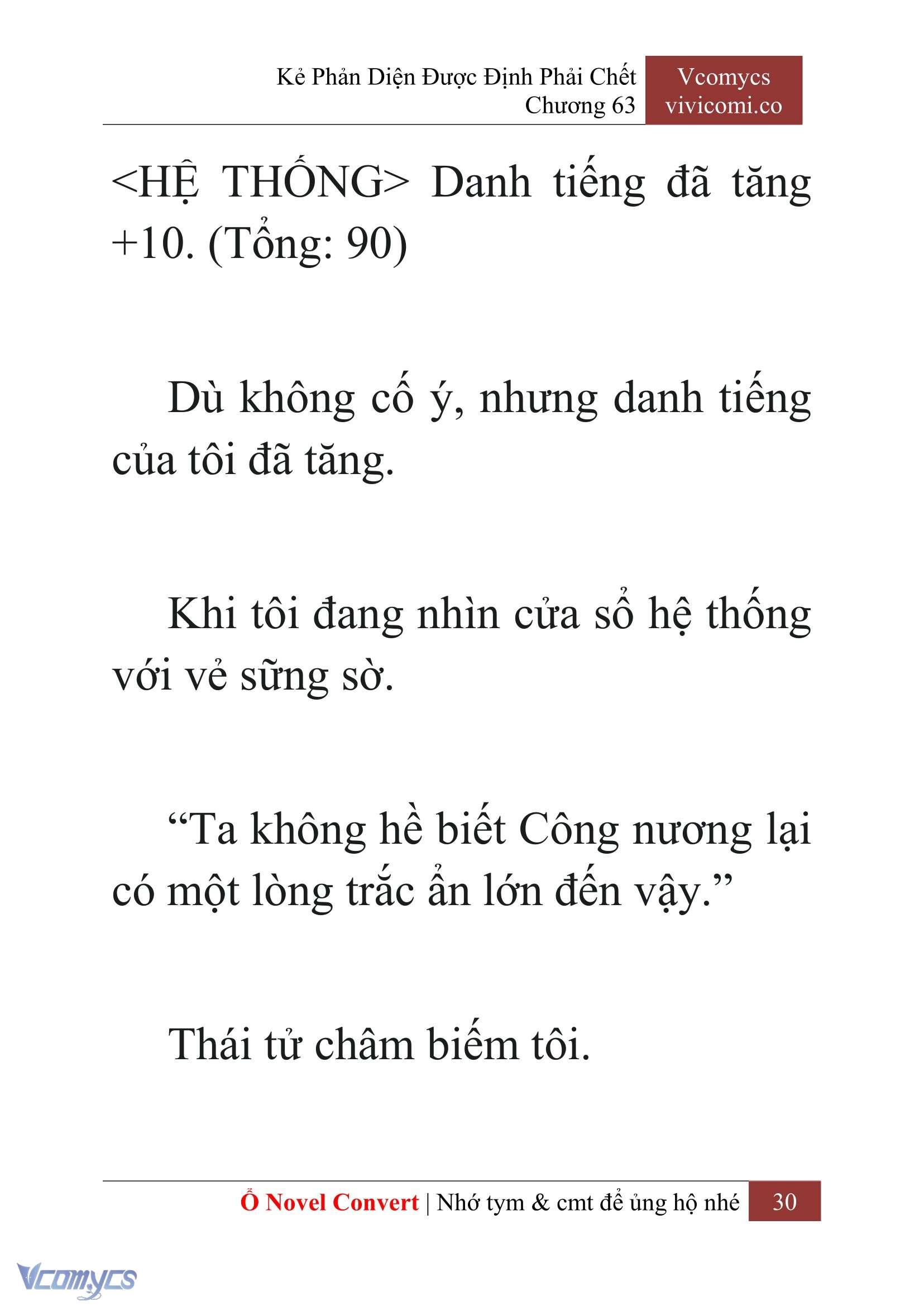 [Novel] Kẻ Phản Diện Được Định Phải Chết Chap 63 - Next Chap 64