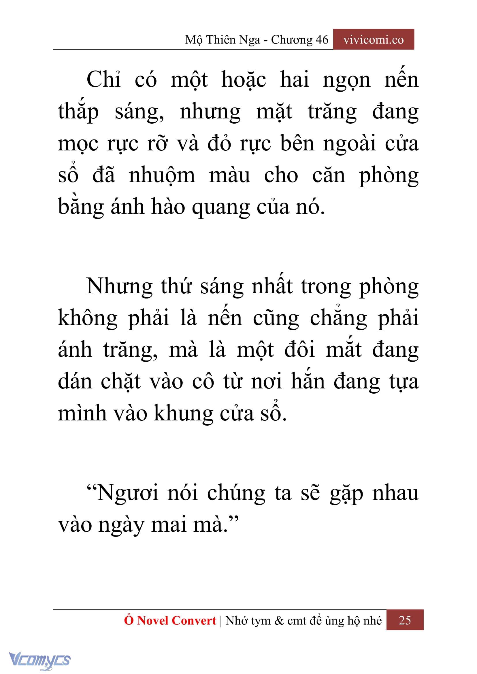 [Novel] Mộ Thiên Nga Chap 46 - Trang 2