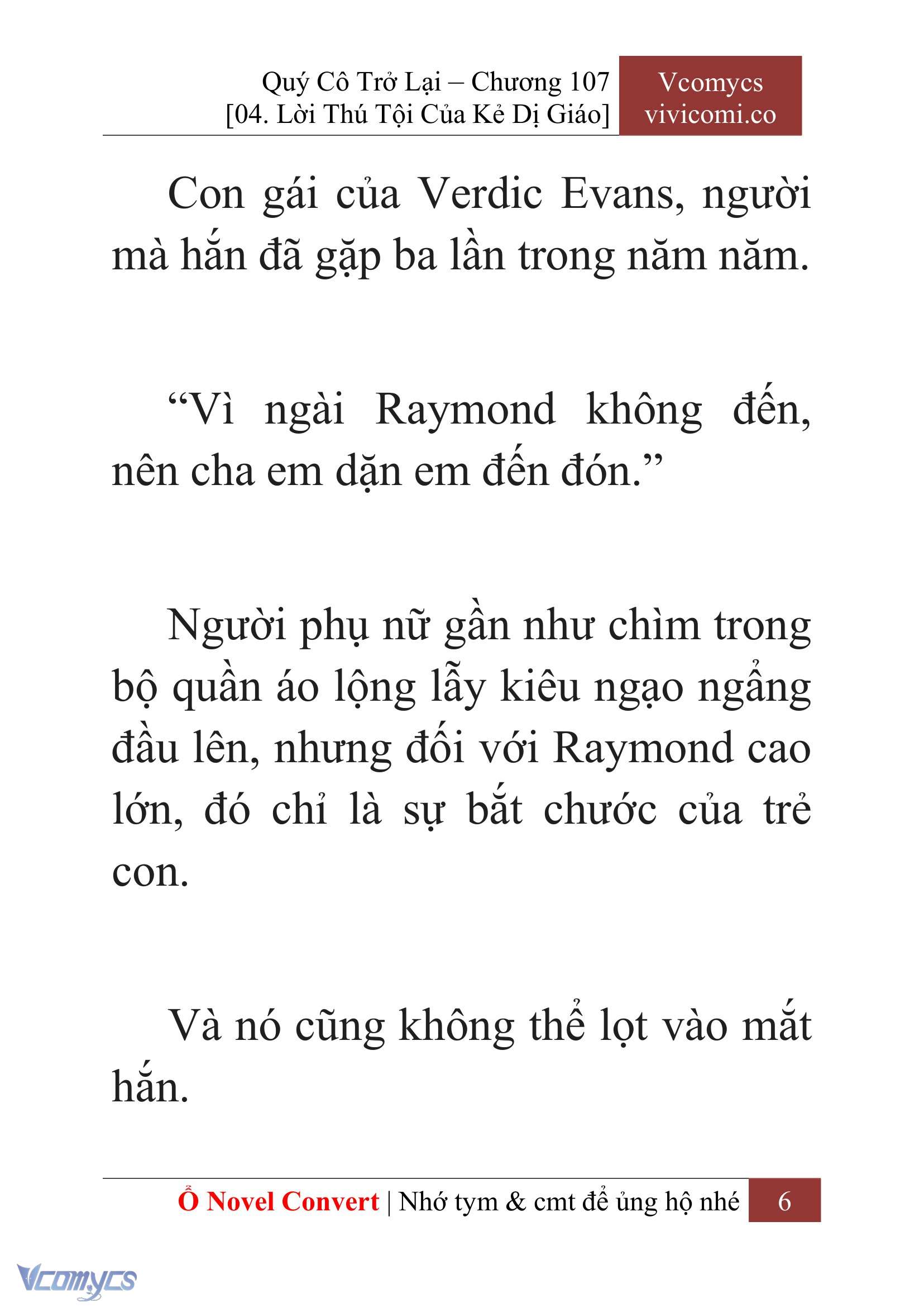 [Novel] Quý Cô Trở Lại Chap 107 - Trang 2