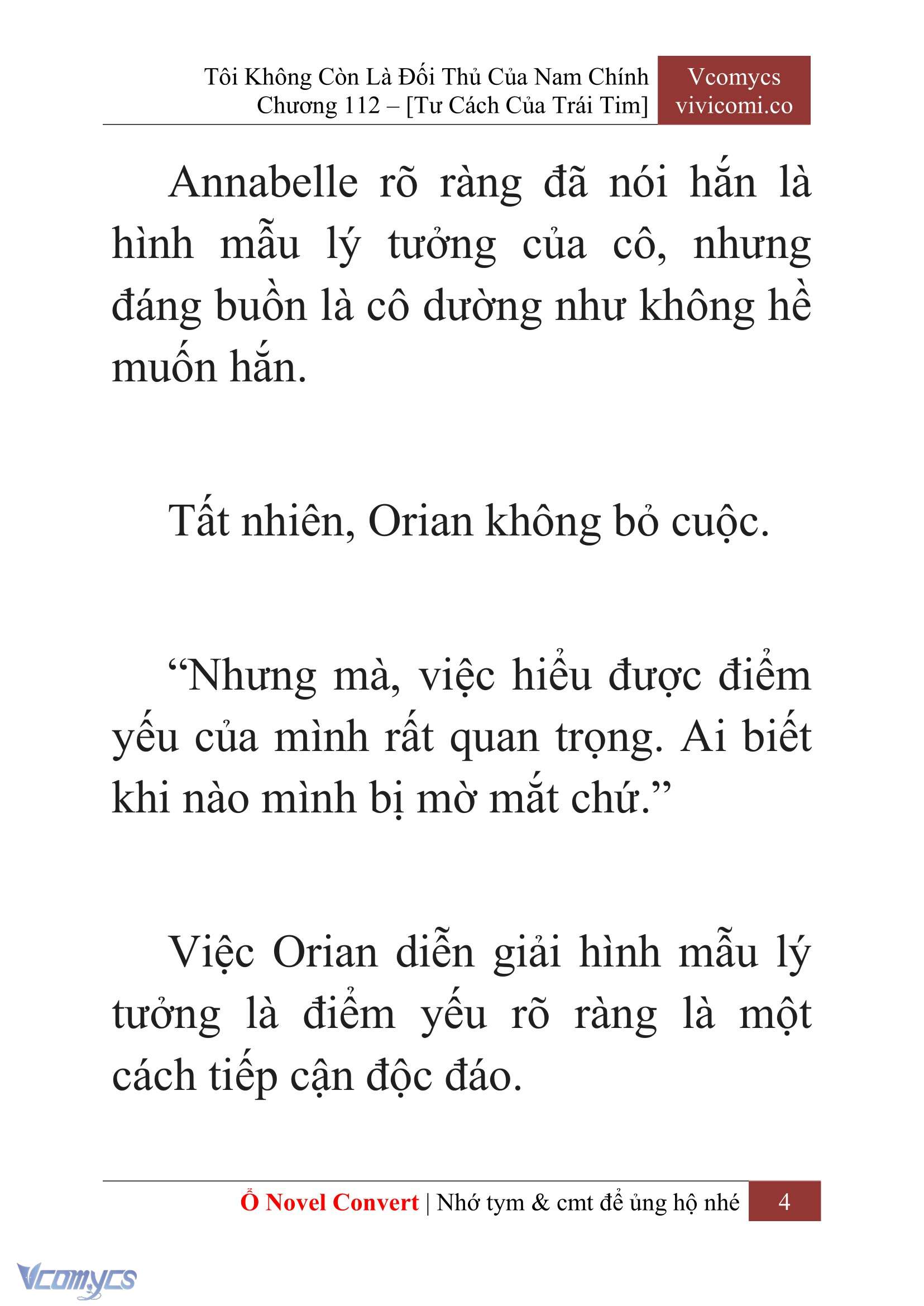 [Novel] Tôi Không Còn Là Đối Thủ Của Nam Chính Chap 112 - Trang 2