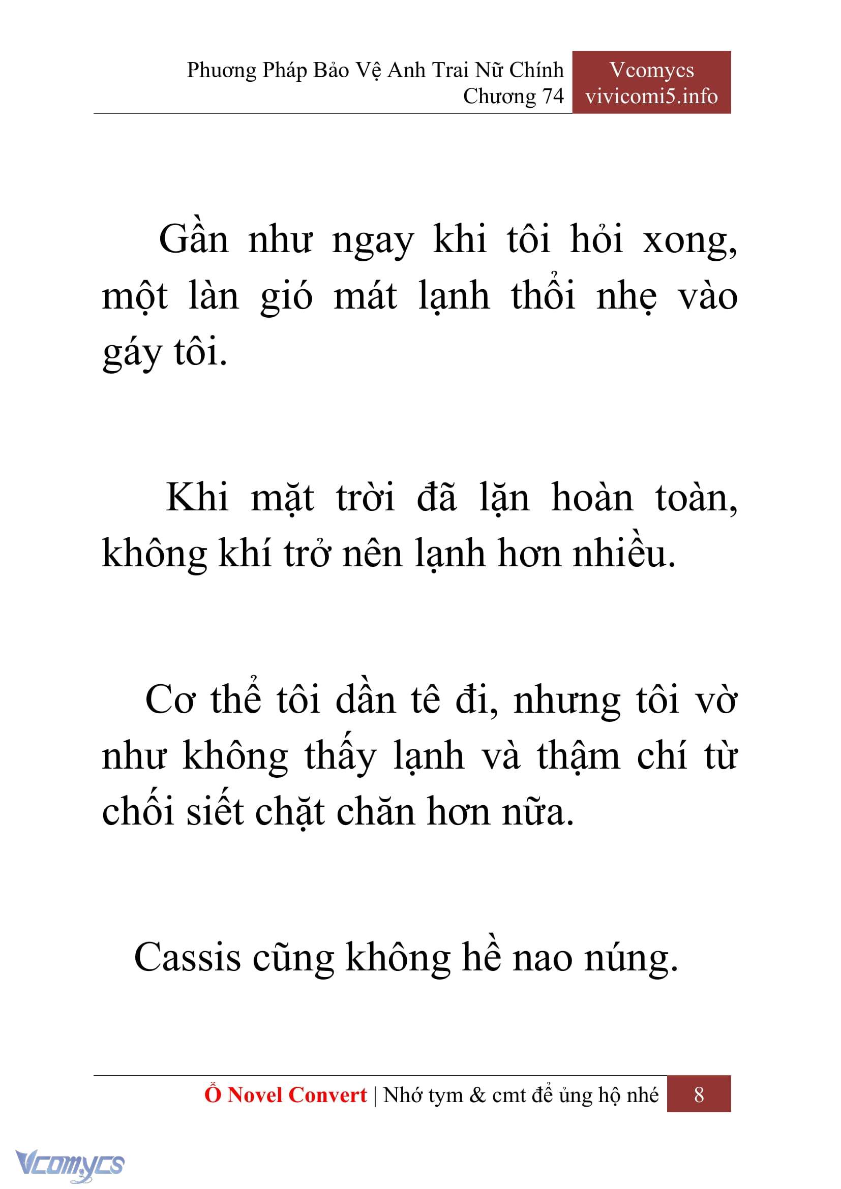 [Novel] Phương Pháp Bảo Vệ Anh Trai Nữ Chính Chap 74 - Trang 2