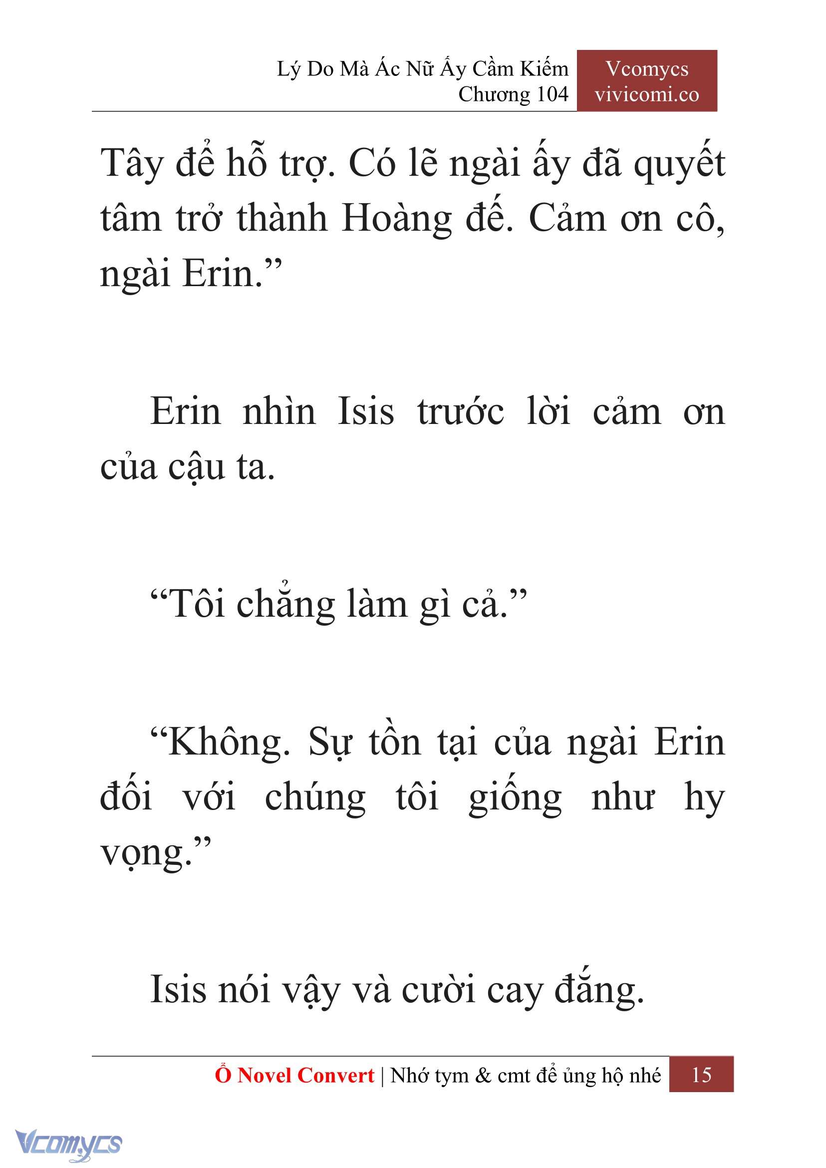 [Novel] Lý Do Mà Ác Nữ Ấy Cầm Kiếm Chap 104 - Trang 2