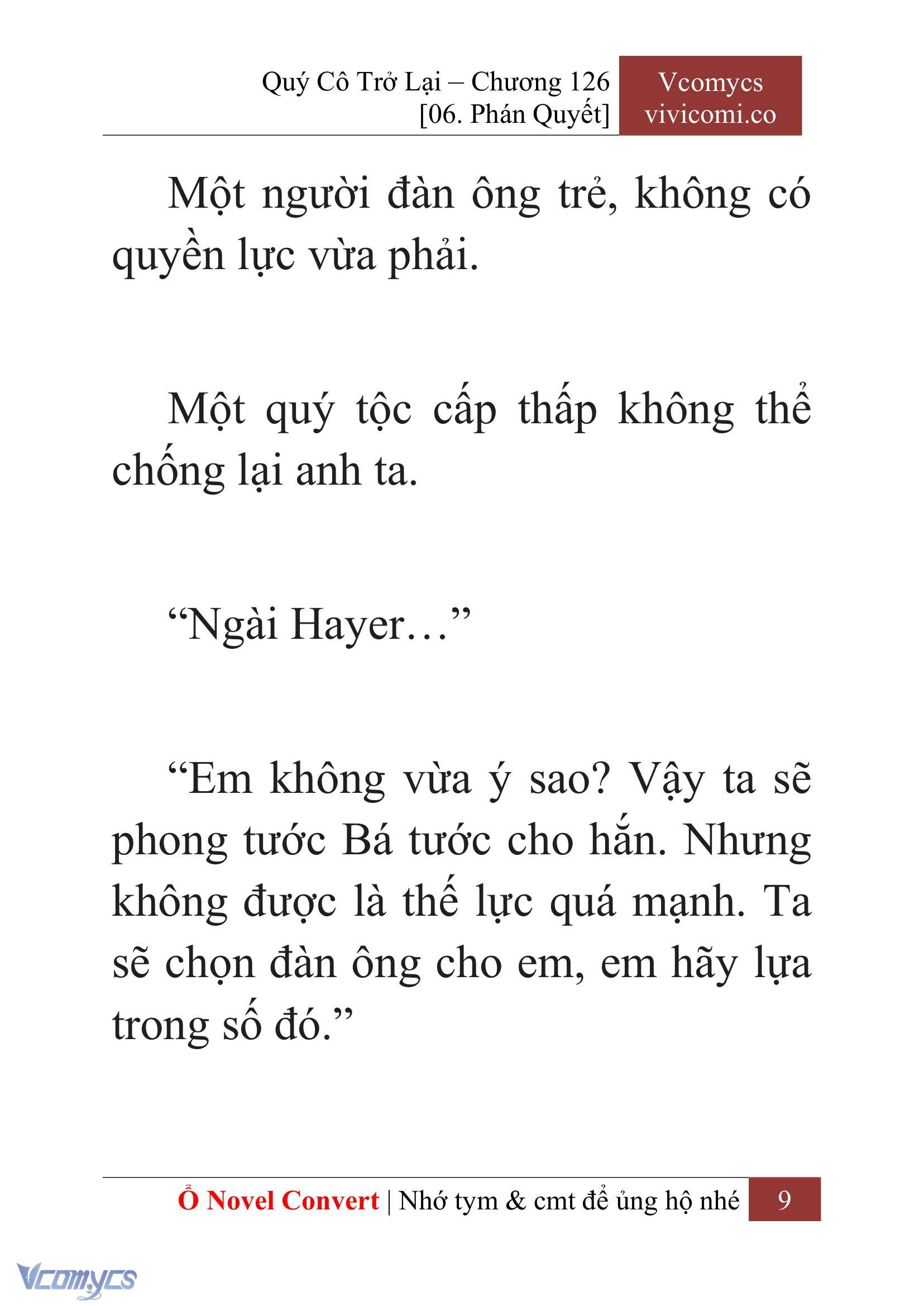 [Novel] Quý Cô Trở Lại Chap 126 - Trang 2