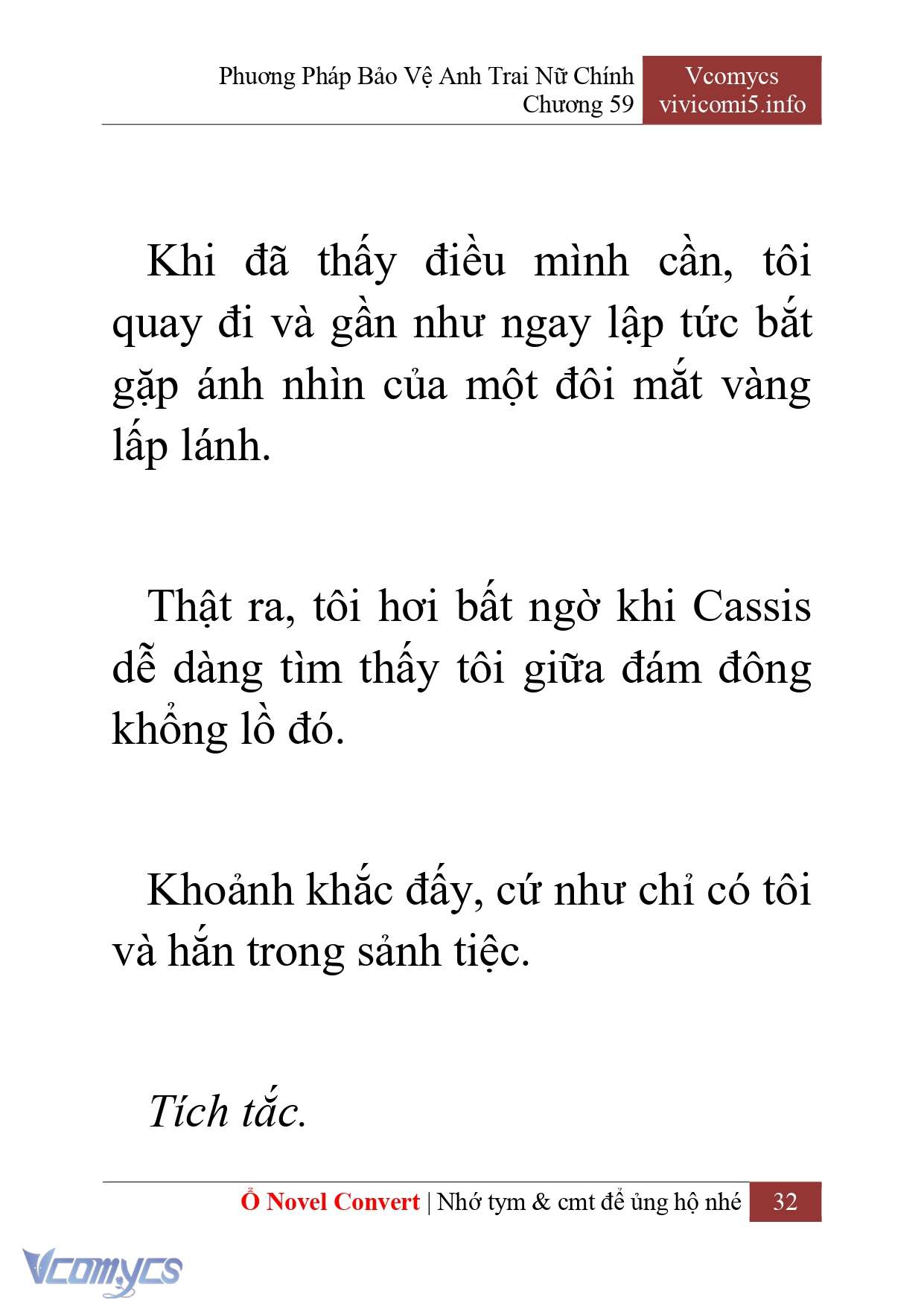 [Novel] Phương Pháp Bảo Vệ Anh Trai Nữ Chính Chap 59 - Trang 2