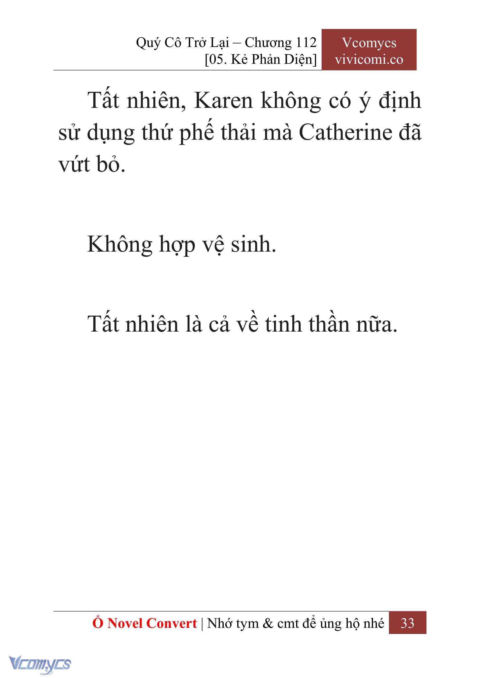 [Novel] Quý Cô Trở Lại Chap 112 - Trang 2