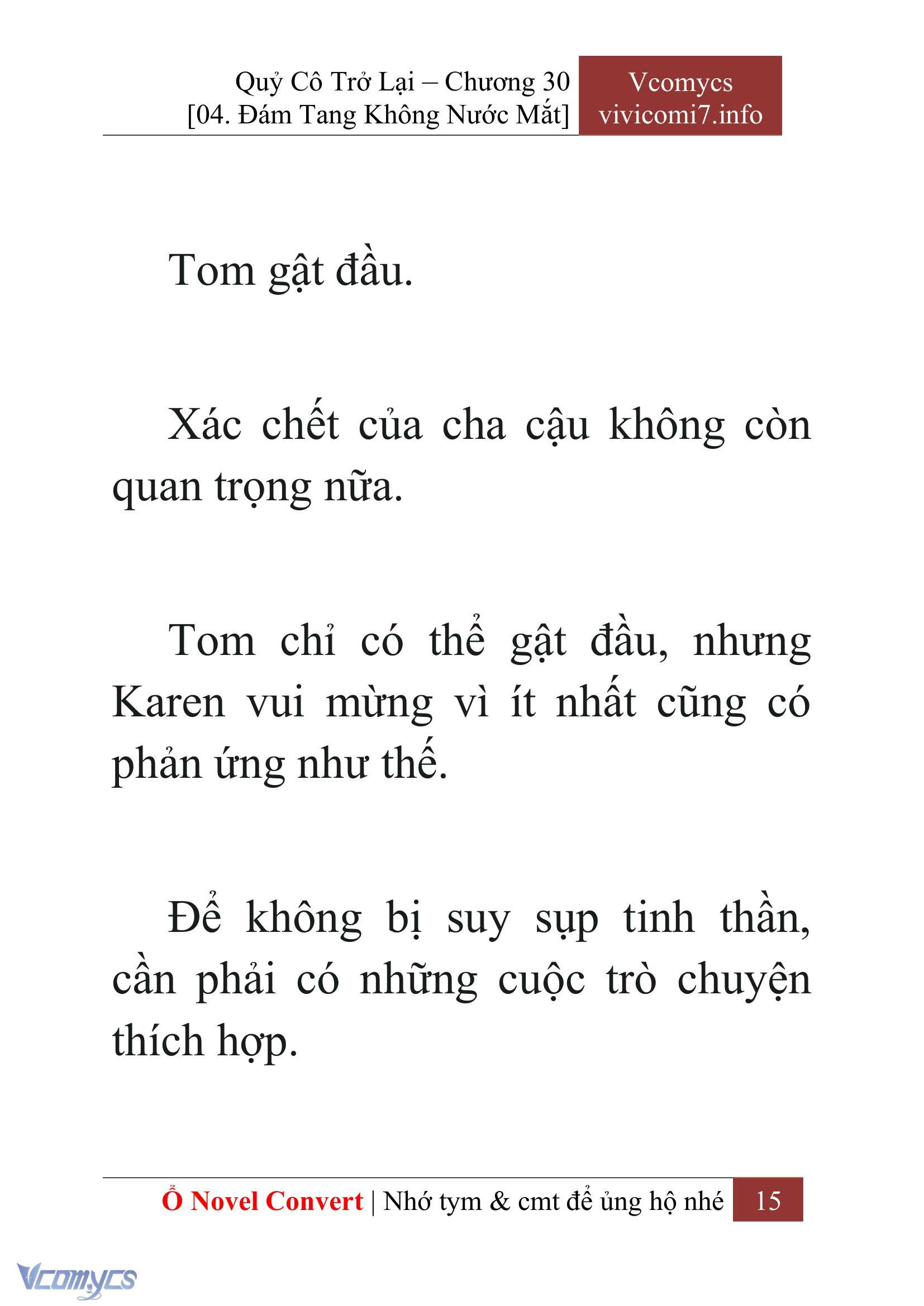 [Novel] Quý Cô Trở Lại Chap 30 - Trang 2