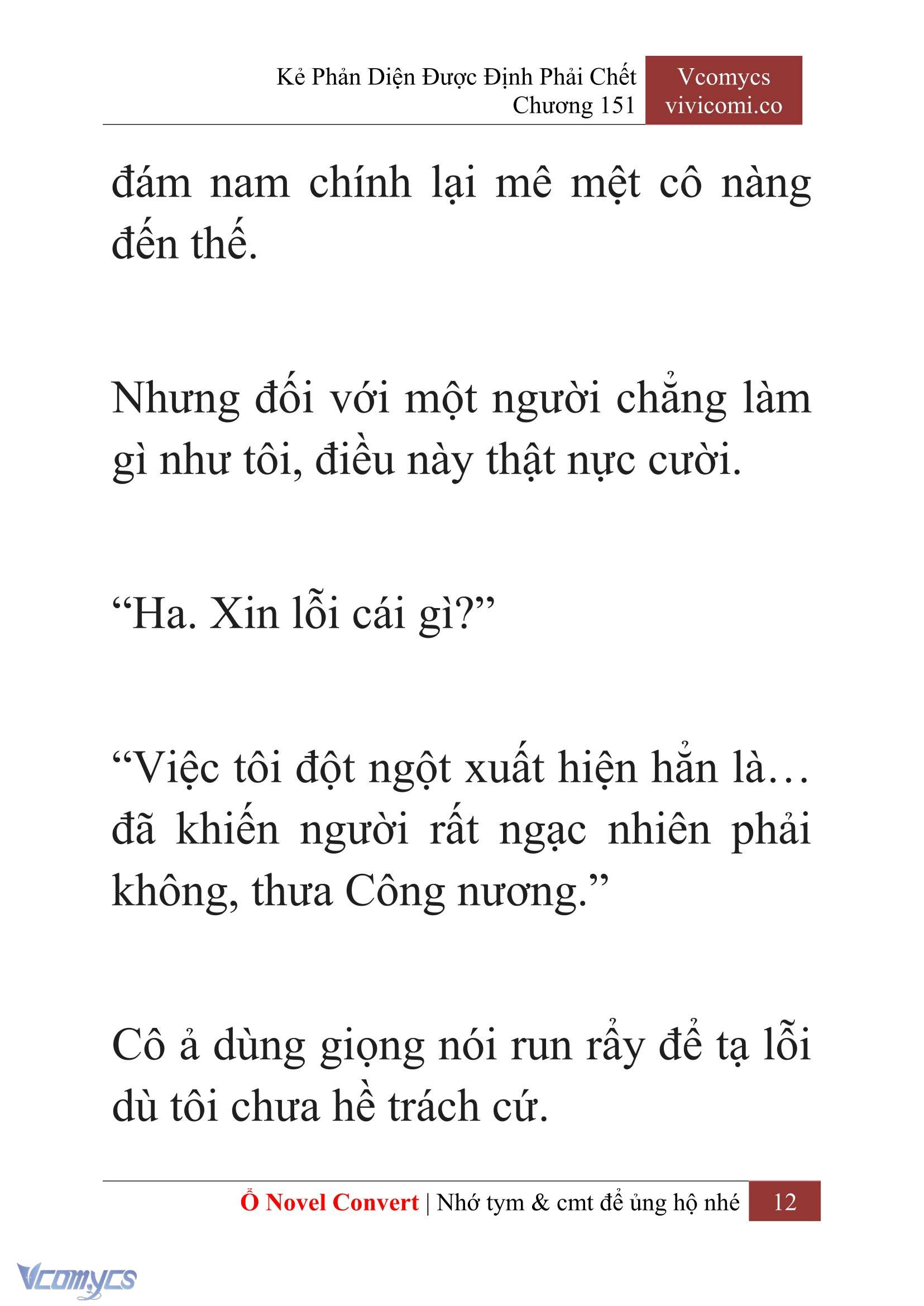 [Novel] Kẻ Phản Diện Được Định Phải Chết Chap 151 - Trang 2