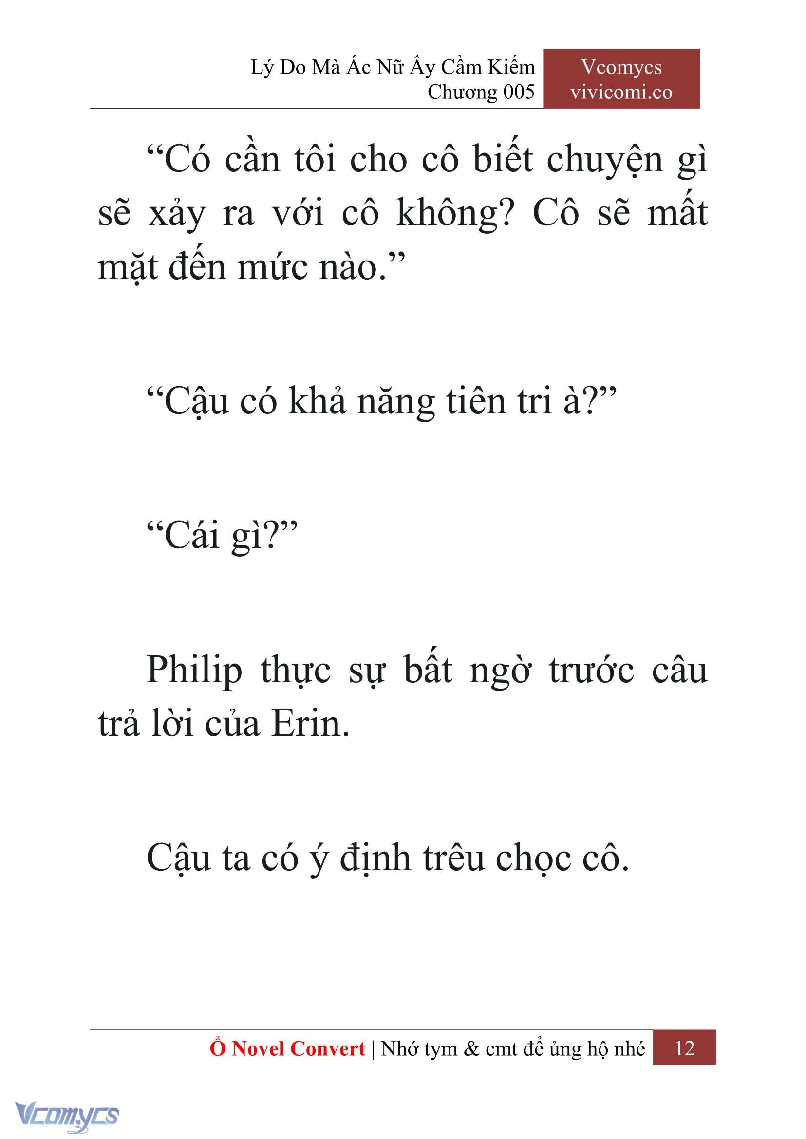 [Novel] Lý Do Mà Ác Nữ Ấy Cầm Kiếm Chap 5 - Next Chap 6
