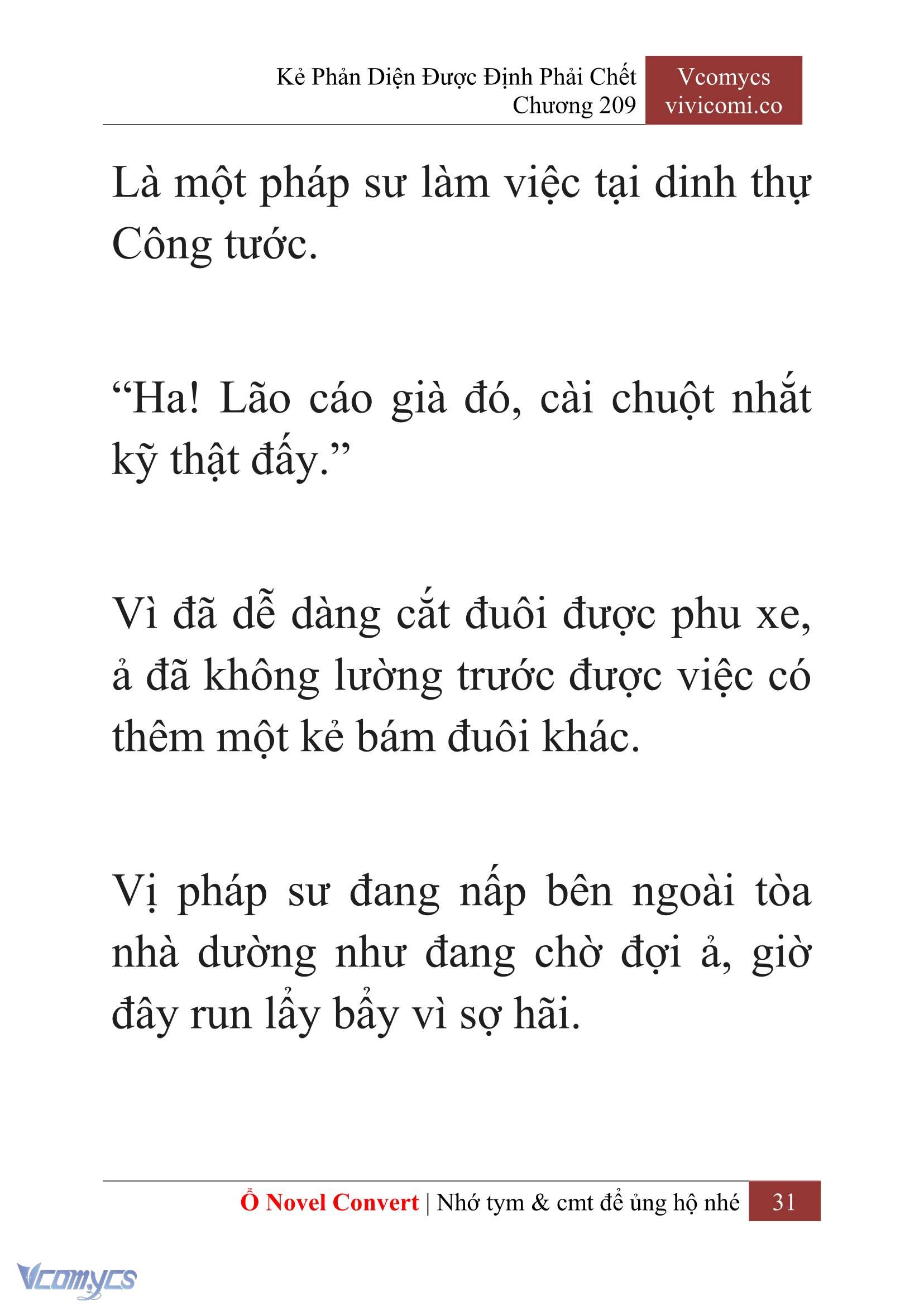 [Novel] Kẻ Phản Diện Được Định Phải Chết Chap 209 - Next Chap 210
