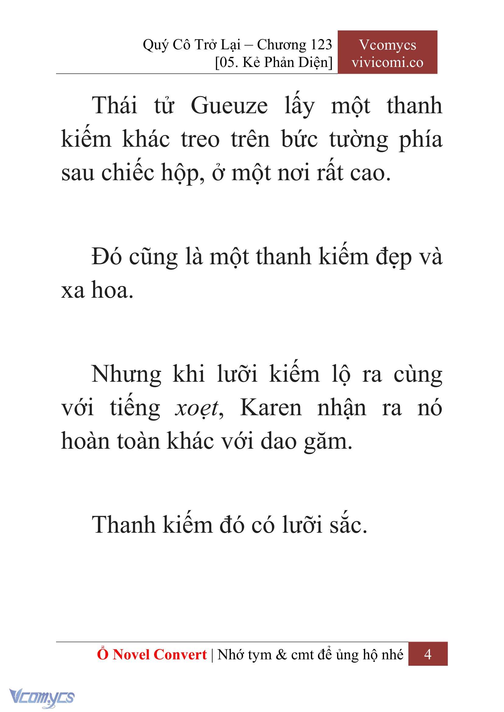 [Novel] Quý Cô Trở Lại Chap 123 - Trang 2