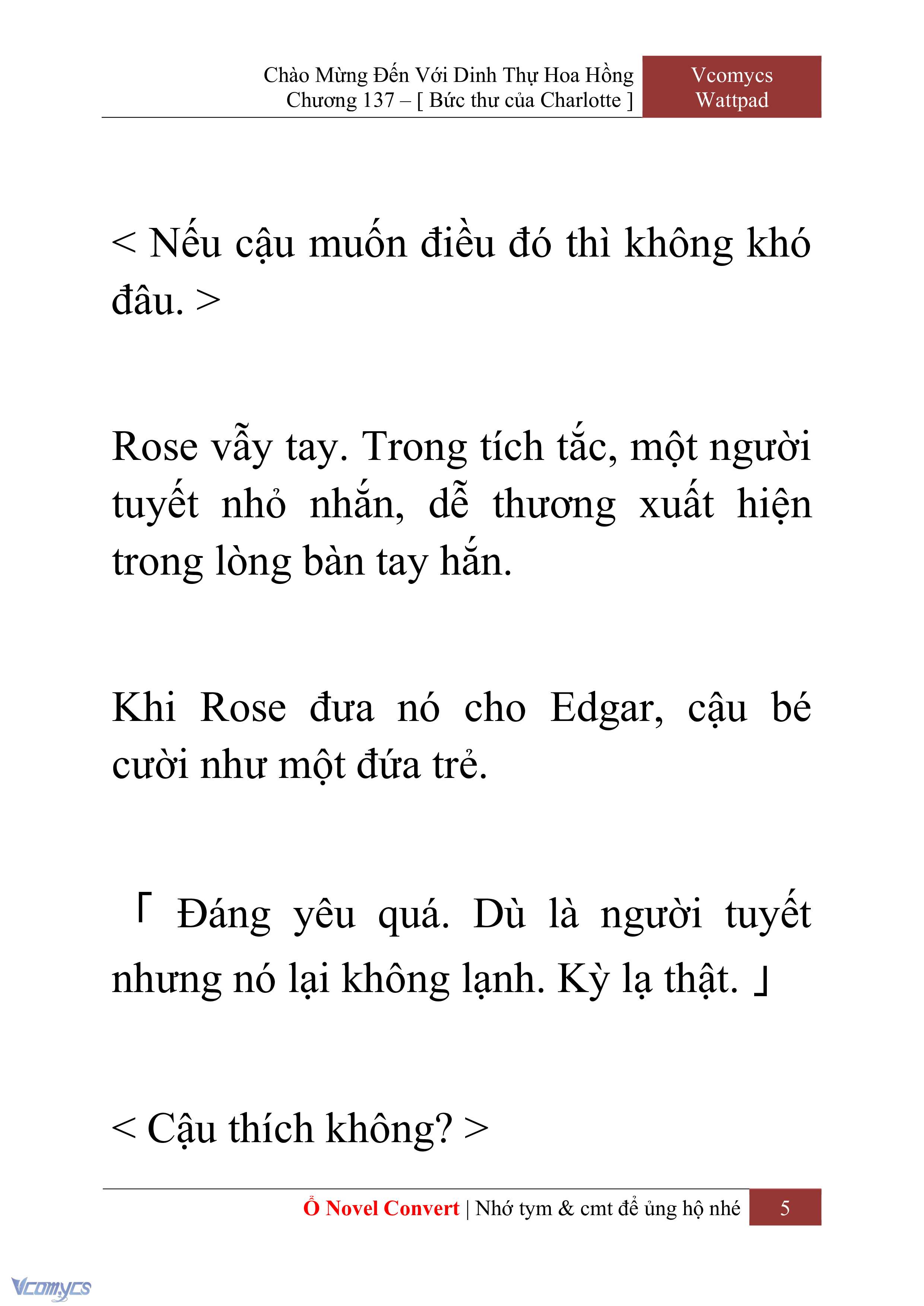 [Novel] Chào Mừng Đến Với Dinh Thự Hoa Hồng Chap 137 - Trang 2