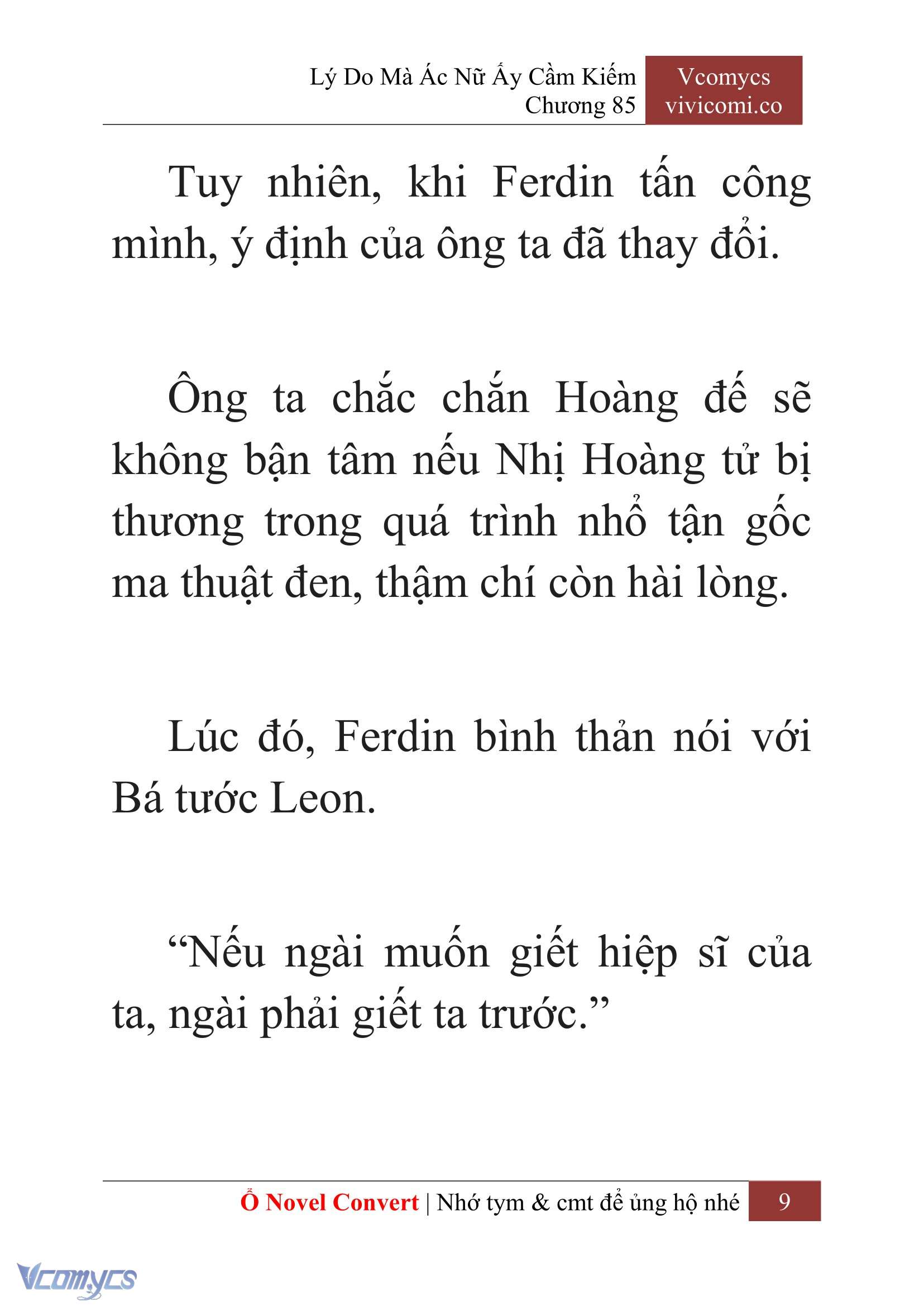 [Novel] Lý Do Mà Ác Nữ Ấy Cầm Kiếm Chap 85 - Next Chap 86