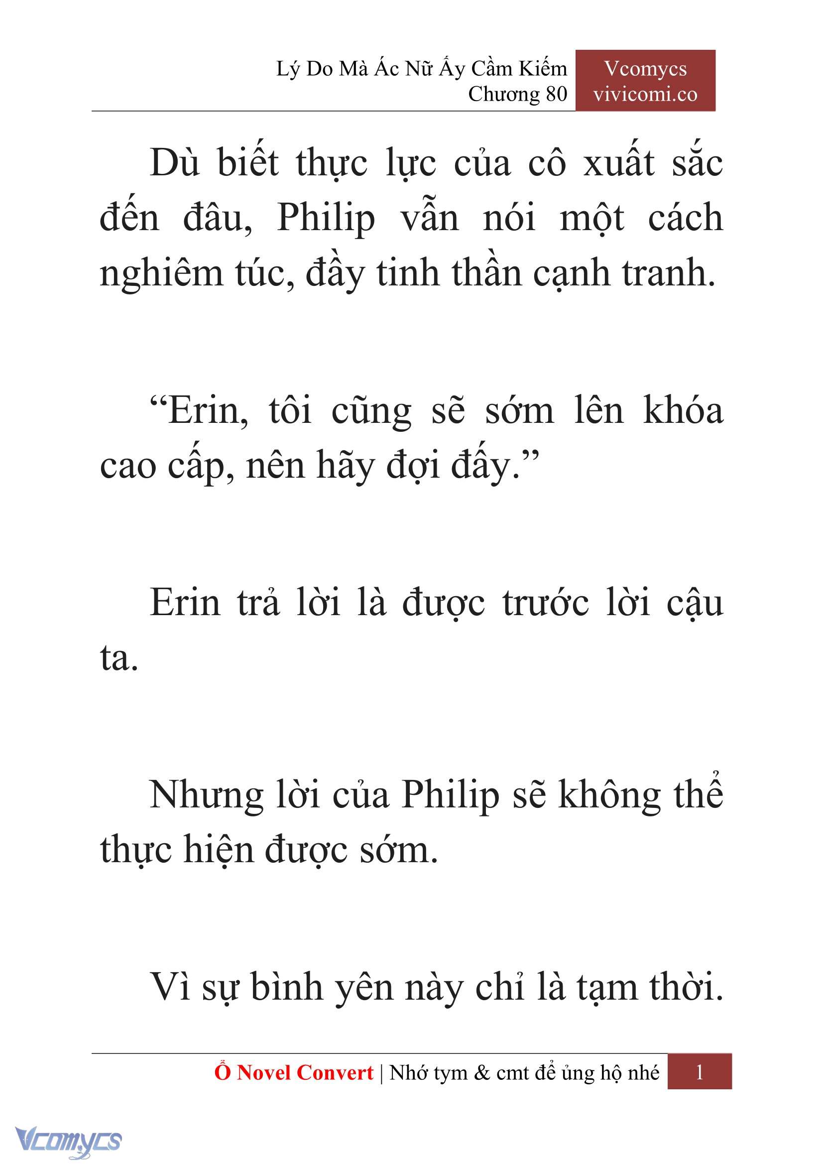 [Novel] Lý Do Mà Ác Nữ Ấy Cầm Kiếm Chap 80 - Next Chap 81