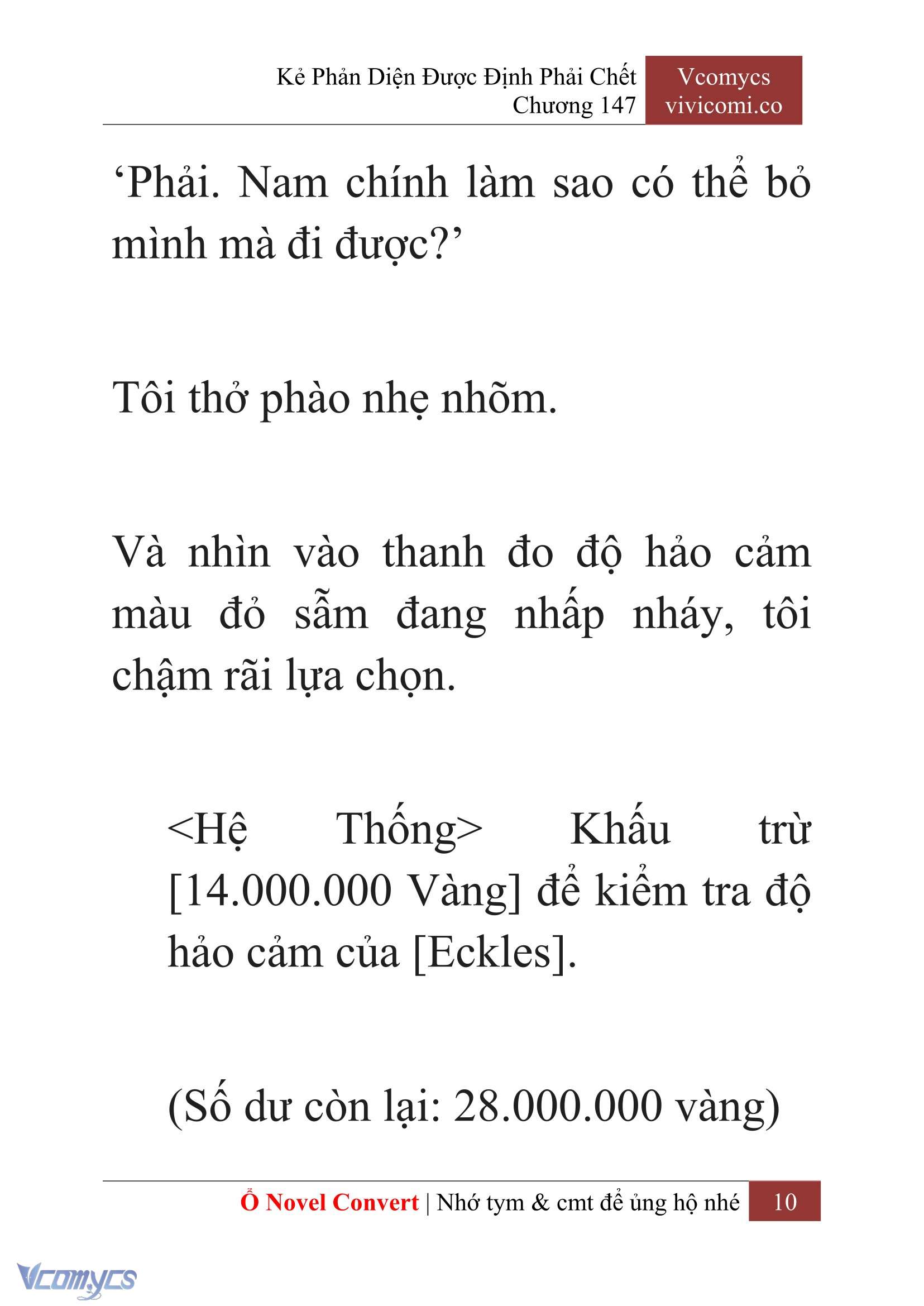 [Novel] Kẻ Phản Diện Được Định Phải Chết Chap 147 - Trang 2