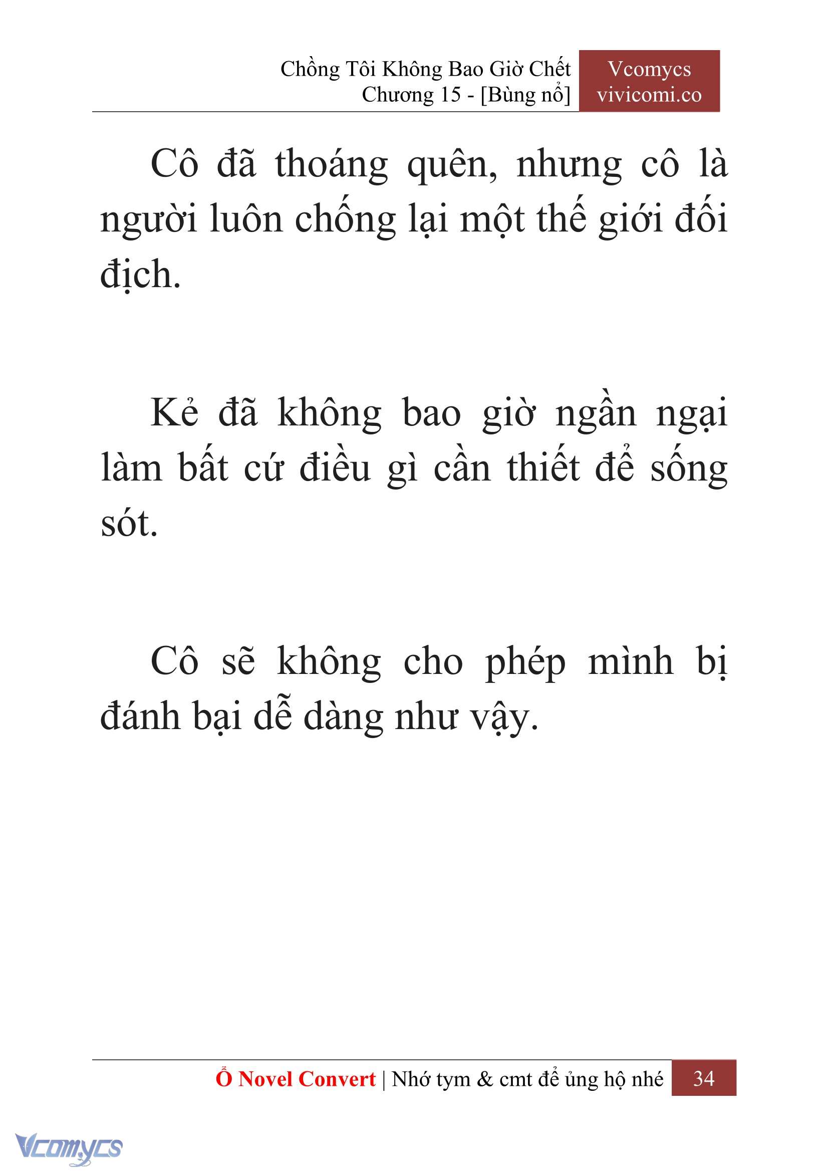 [Novel] Chồng Tôi Không Bao Giờ Chết Chap 15 - Trang 2