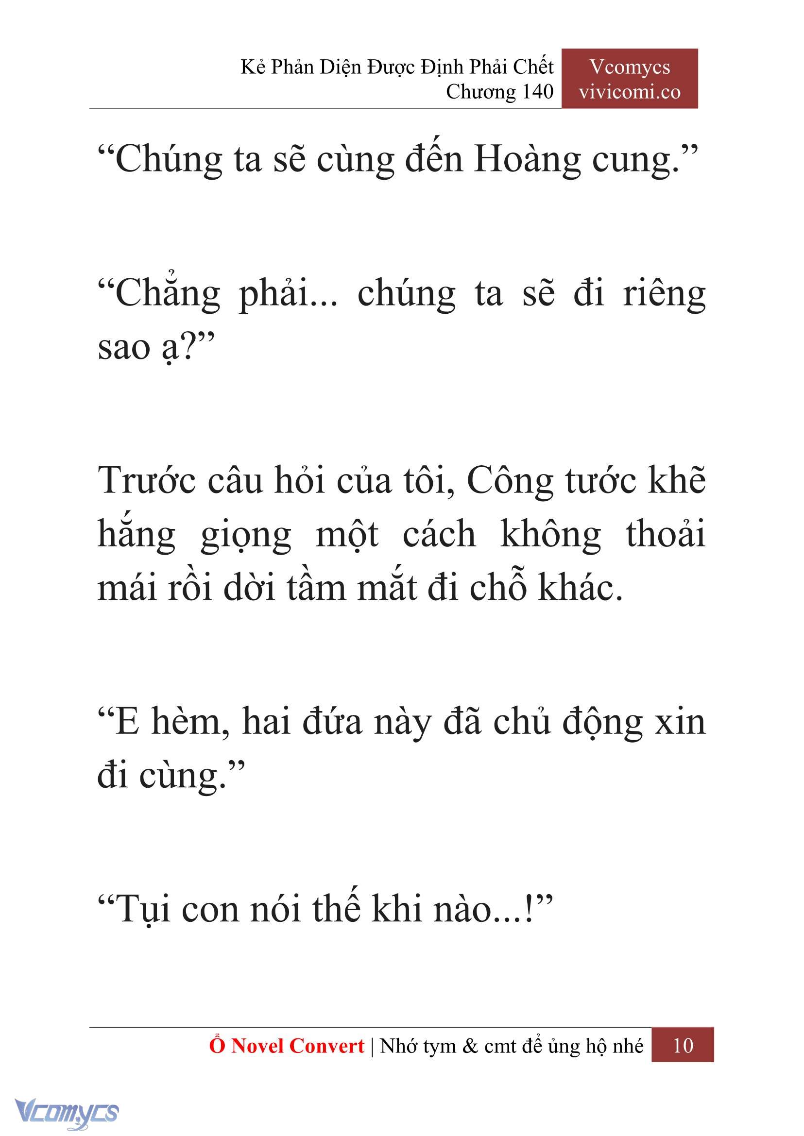 [Novel] Kẻ Phản Diện Được Định Phải Chết Chap 140 - Trang 2