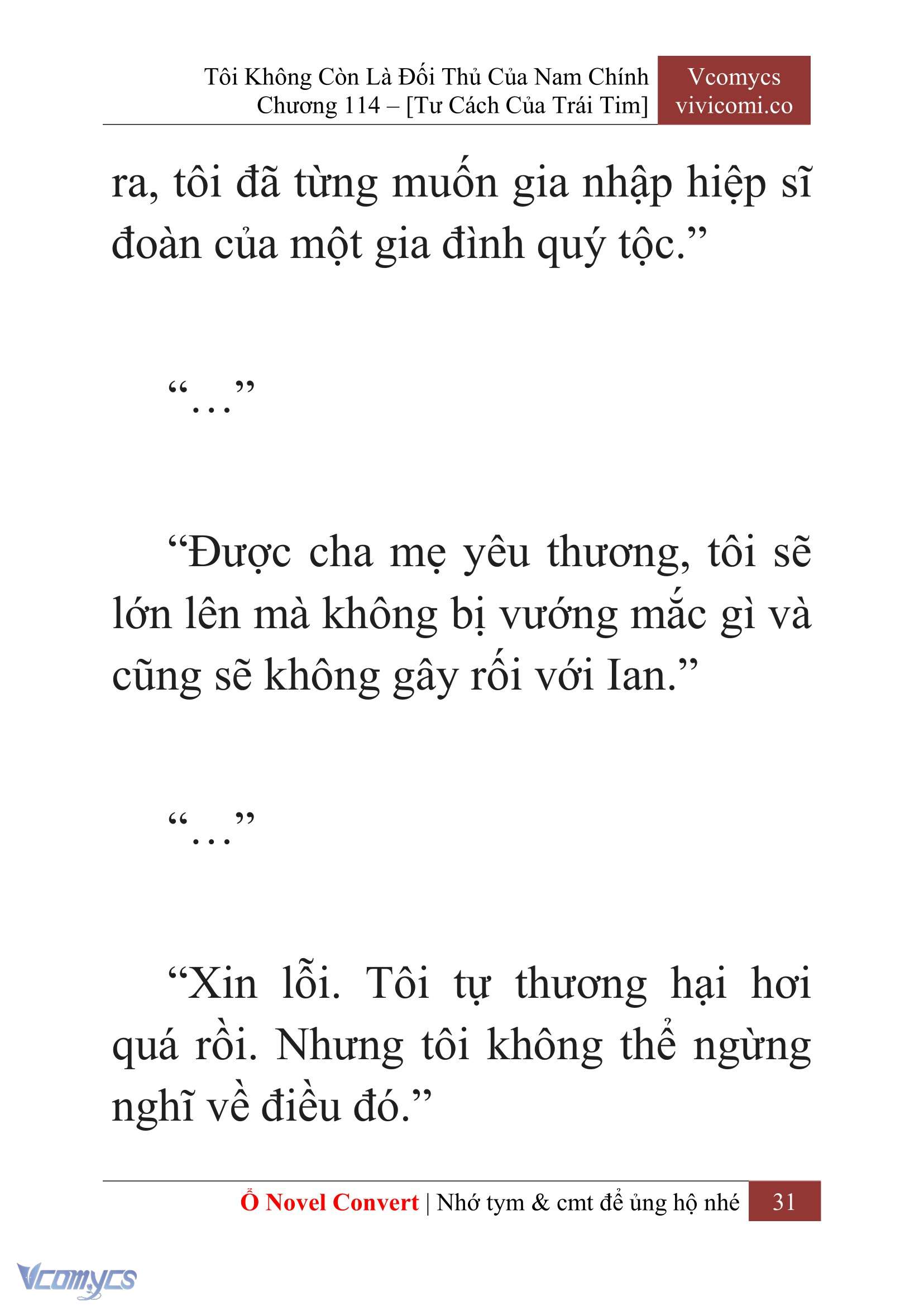 [Novel] Tôi Không Còn Là Đối Thủ Của Nam Chính Chap 114 - Trang 2