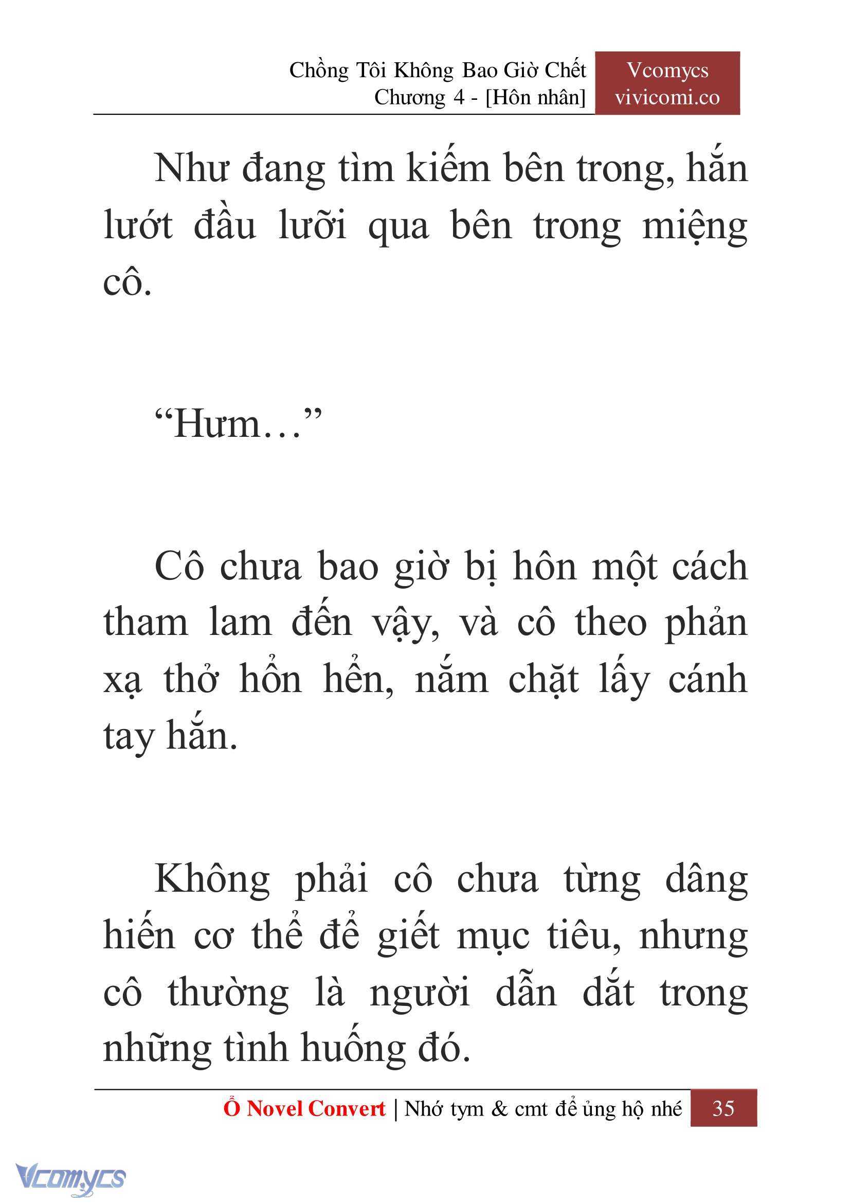 [Novel] Chồng Tôi Không Bao Giờ Chết Chap 4 - Next Chap 5