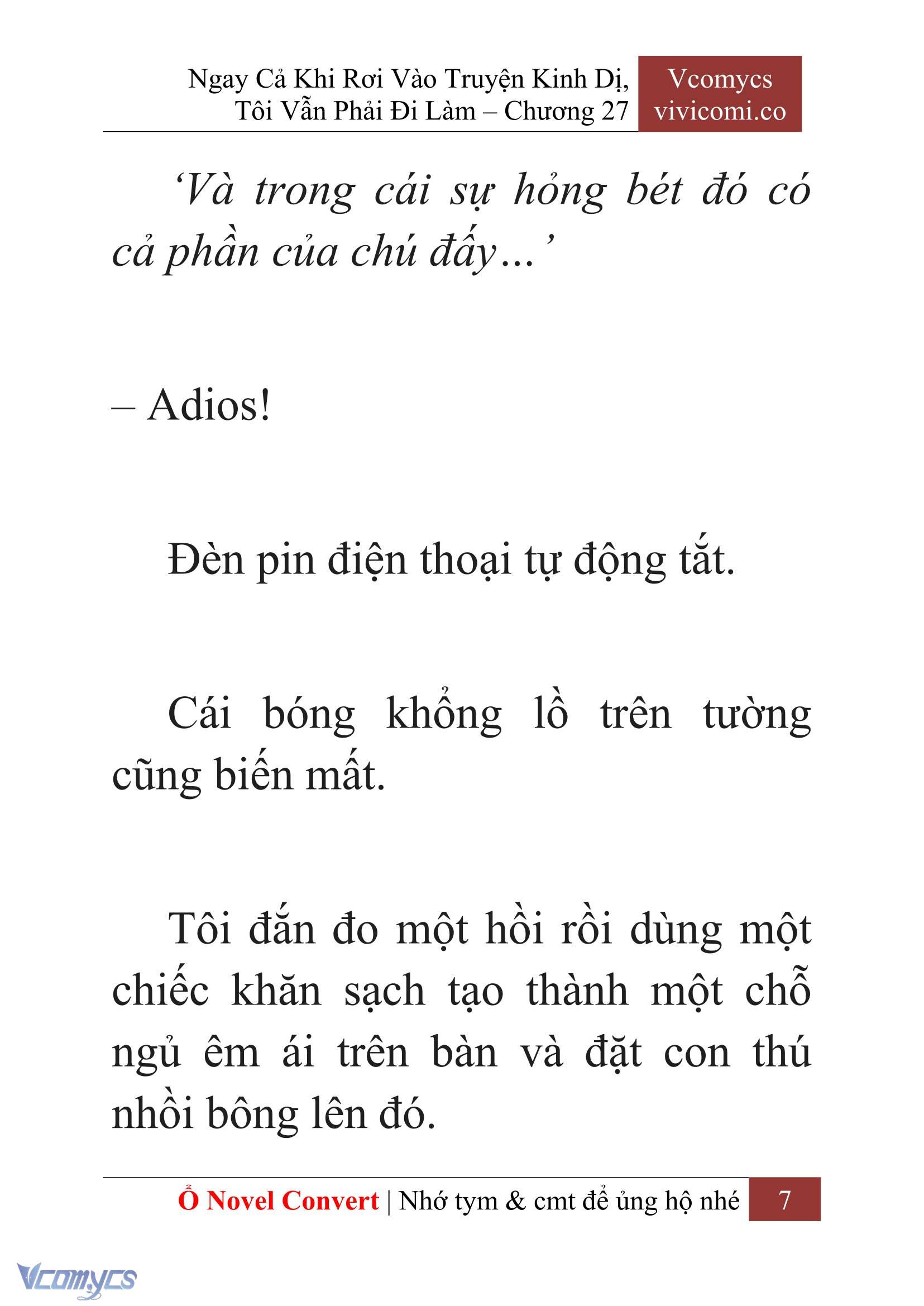 [Novel] Ngay Cả Khi Rơi Vào Truyện Kinh Dị, Tôi Vẫn Phải Đi Làm Chap 27 - Trang 2
