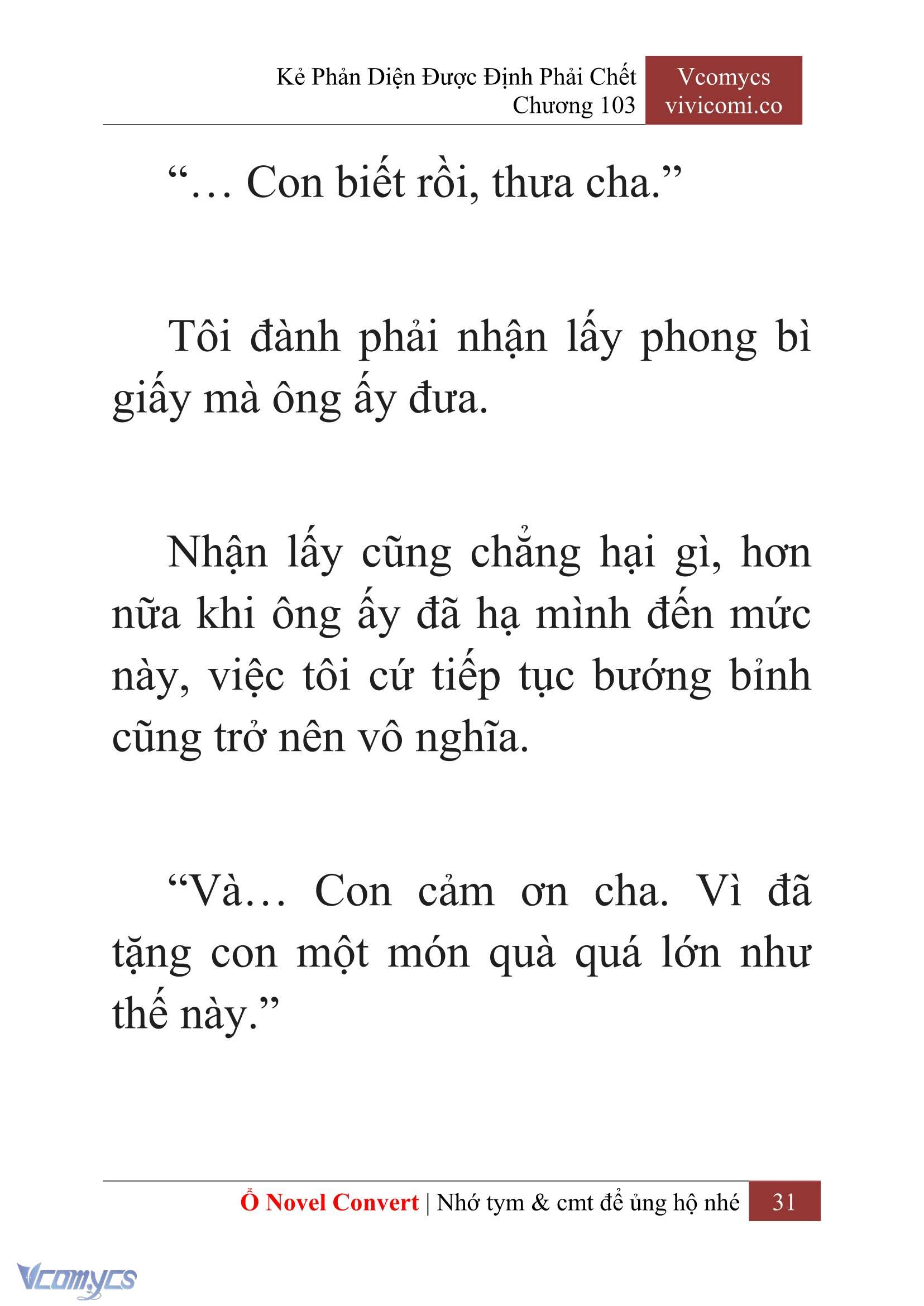 [Novel] Kẻ Phản Diện Được Định Phải Chết Chap 103 - Next Chap 104
