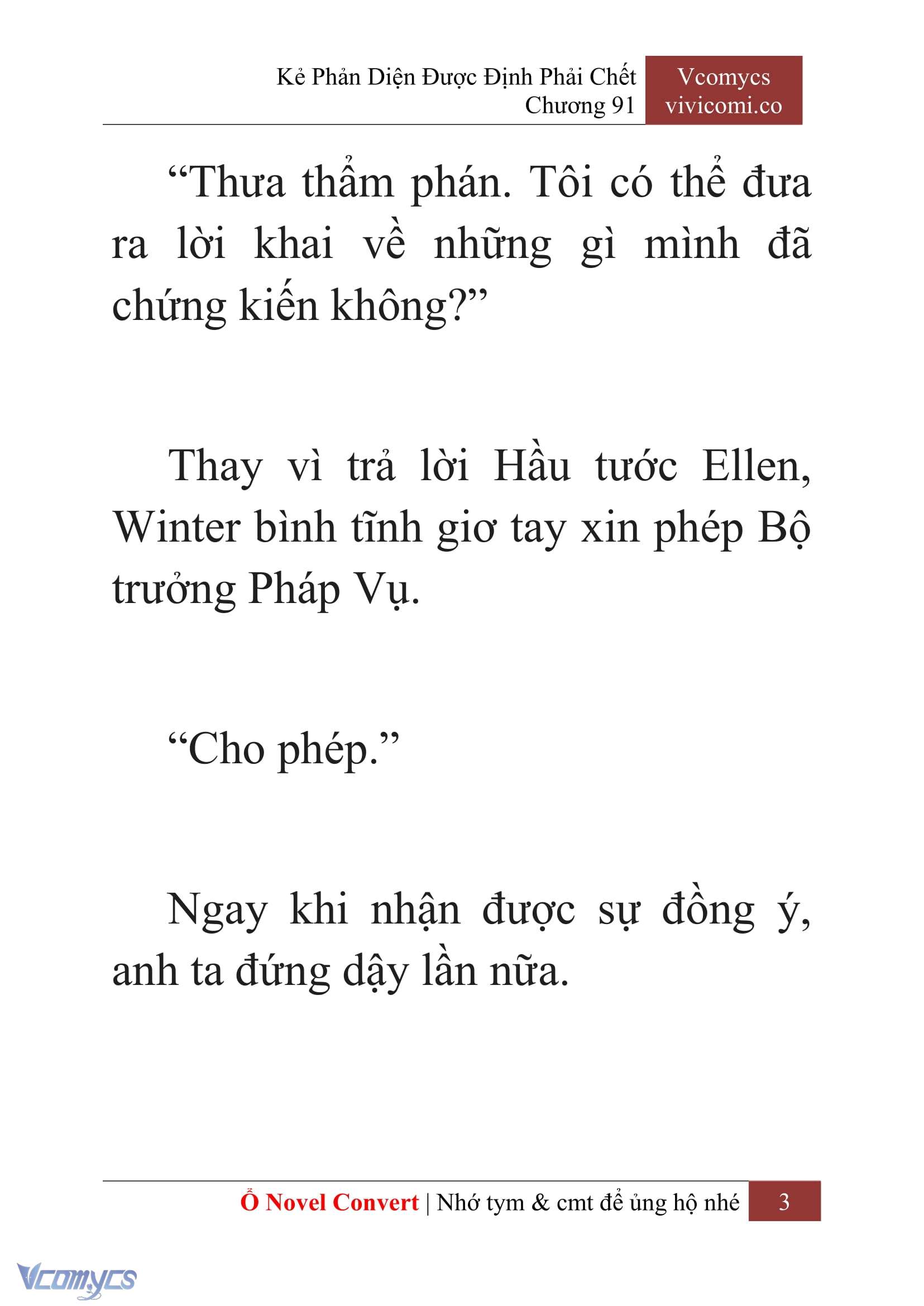 [Novel] Kẻ Phản Diện Được Định Phải Chết Chap 91 - Trang 2