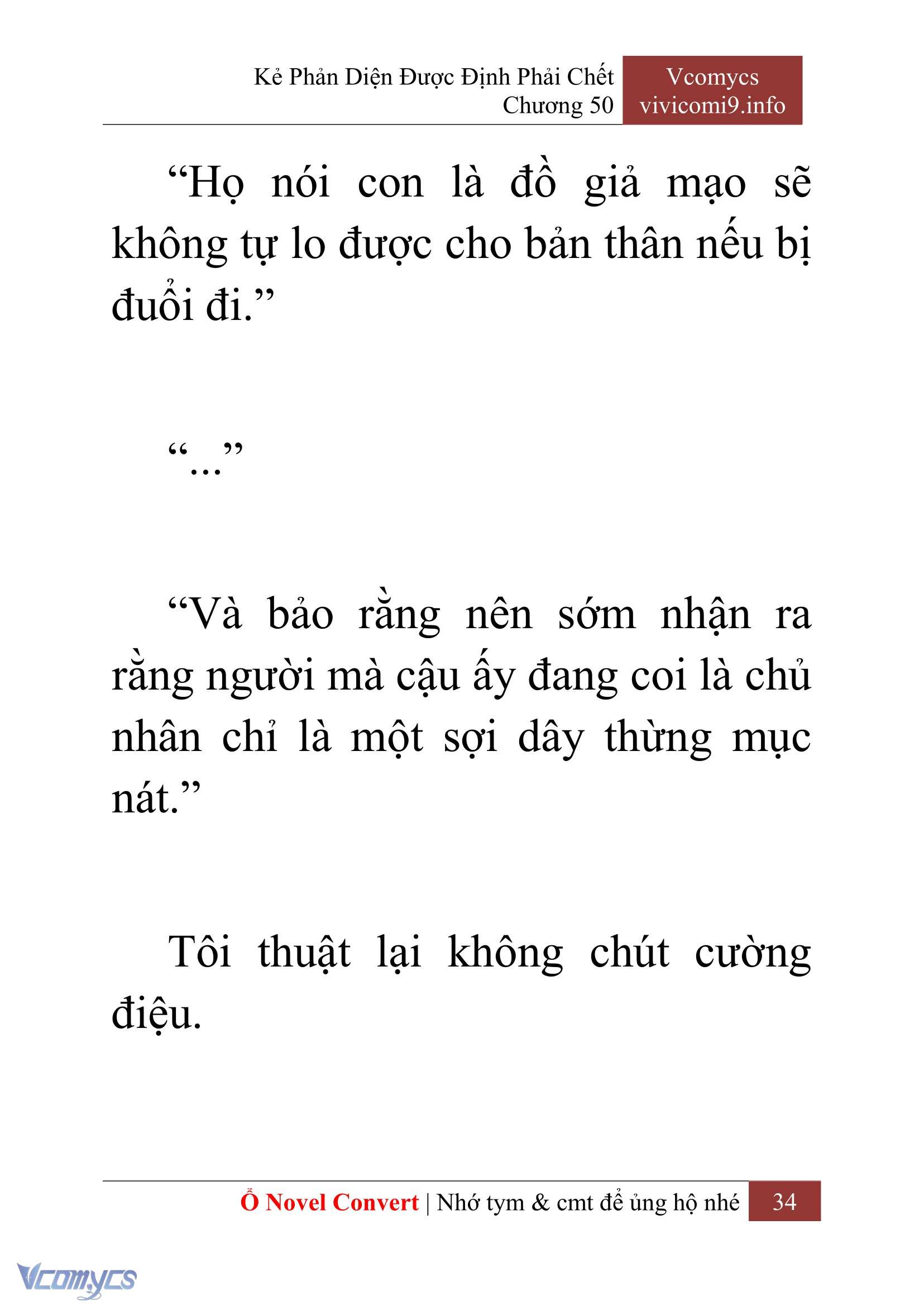 [Novel] Kẻ Phản Diện Được Định Phải Chết Chap 50 - Trang 2