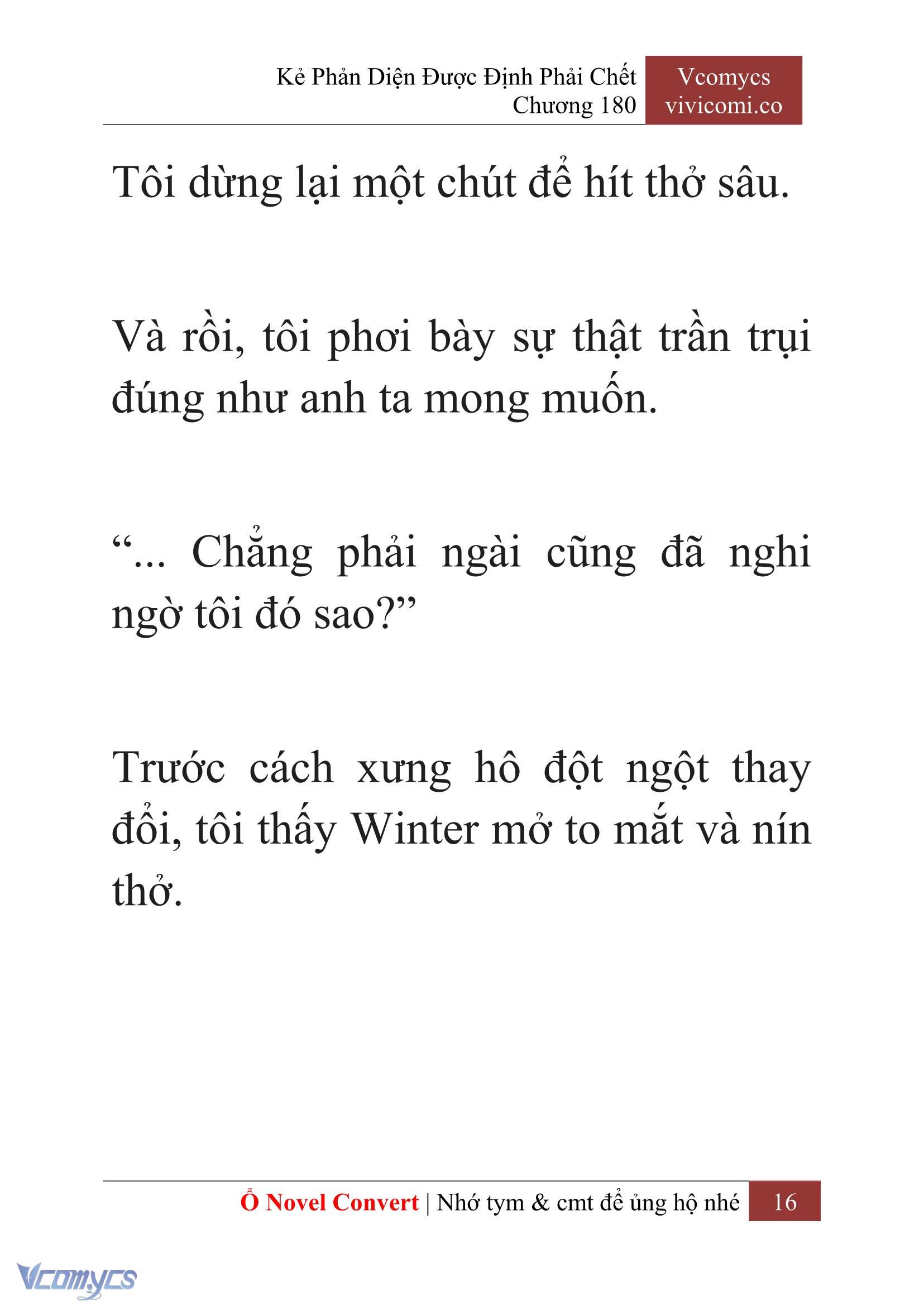 [Novel] Kẻ Phản Diện Được Định Phải Chết Chap 180 - Trang 2