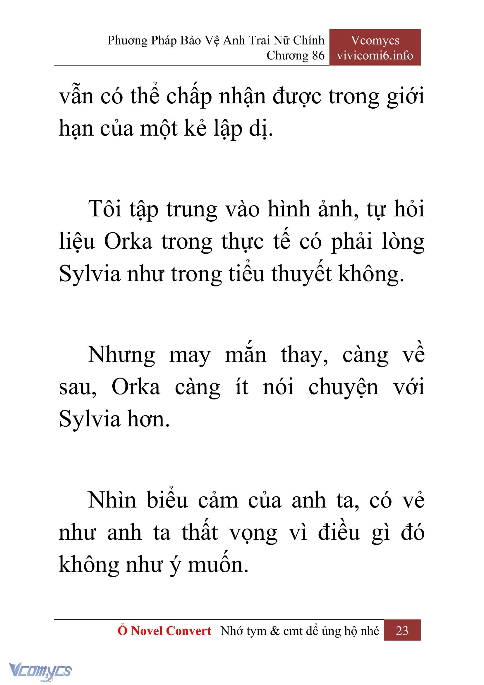 [Novel] Phương Pháp Bảo Vệ Anh Trai Nữ Chính Chap 86 - Trang 2