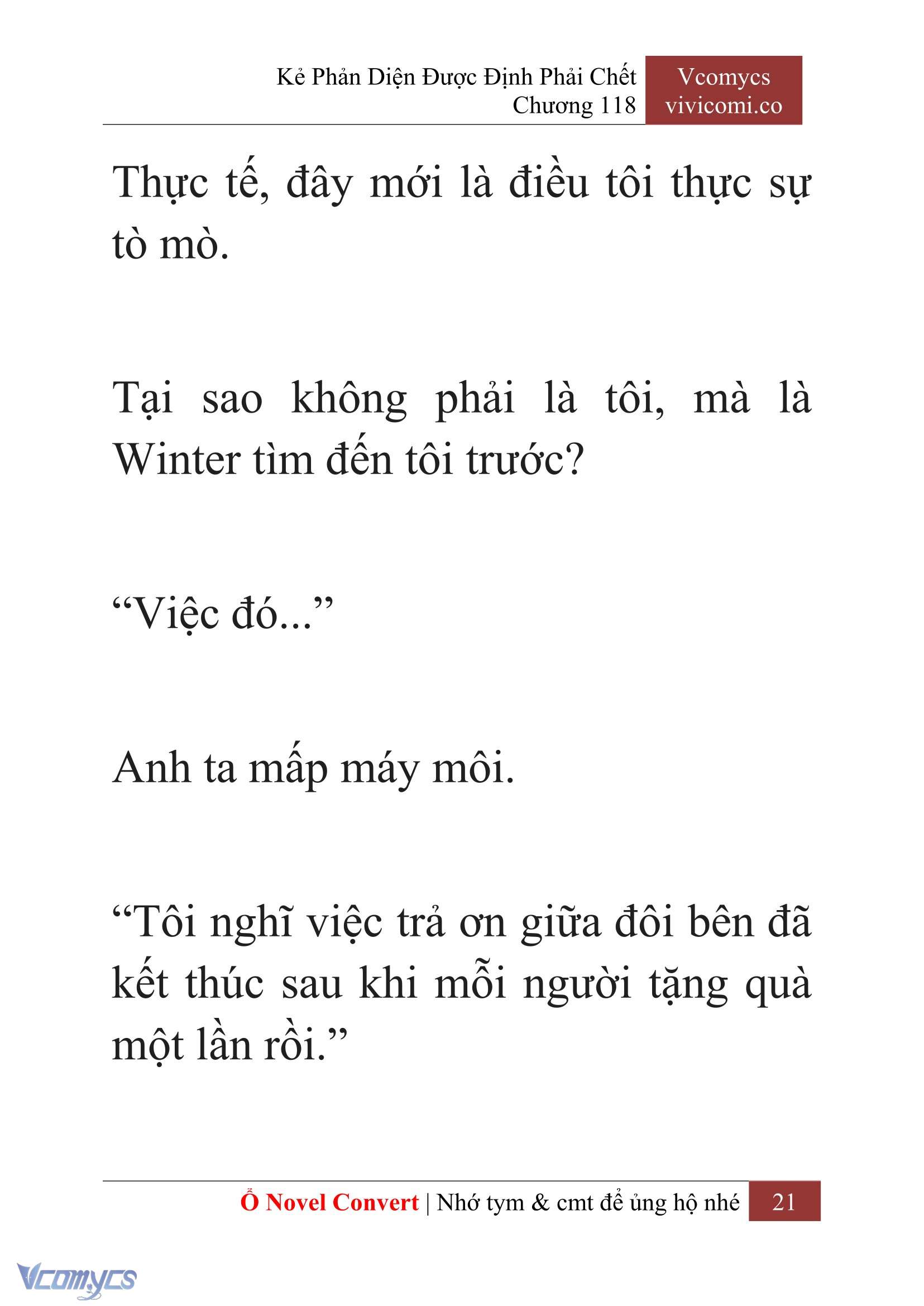 [Novel] Kẻ Phản Diện Được Định Phải Chết Chap 118 - Trang 2
