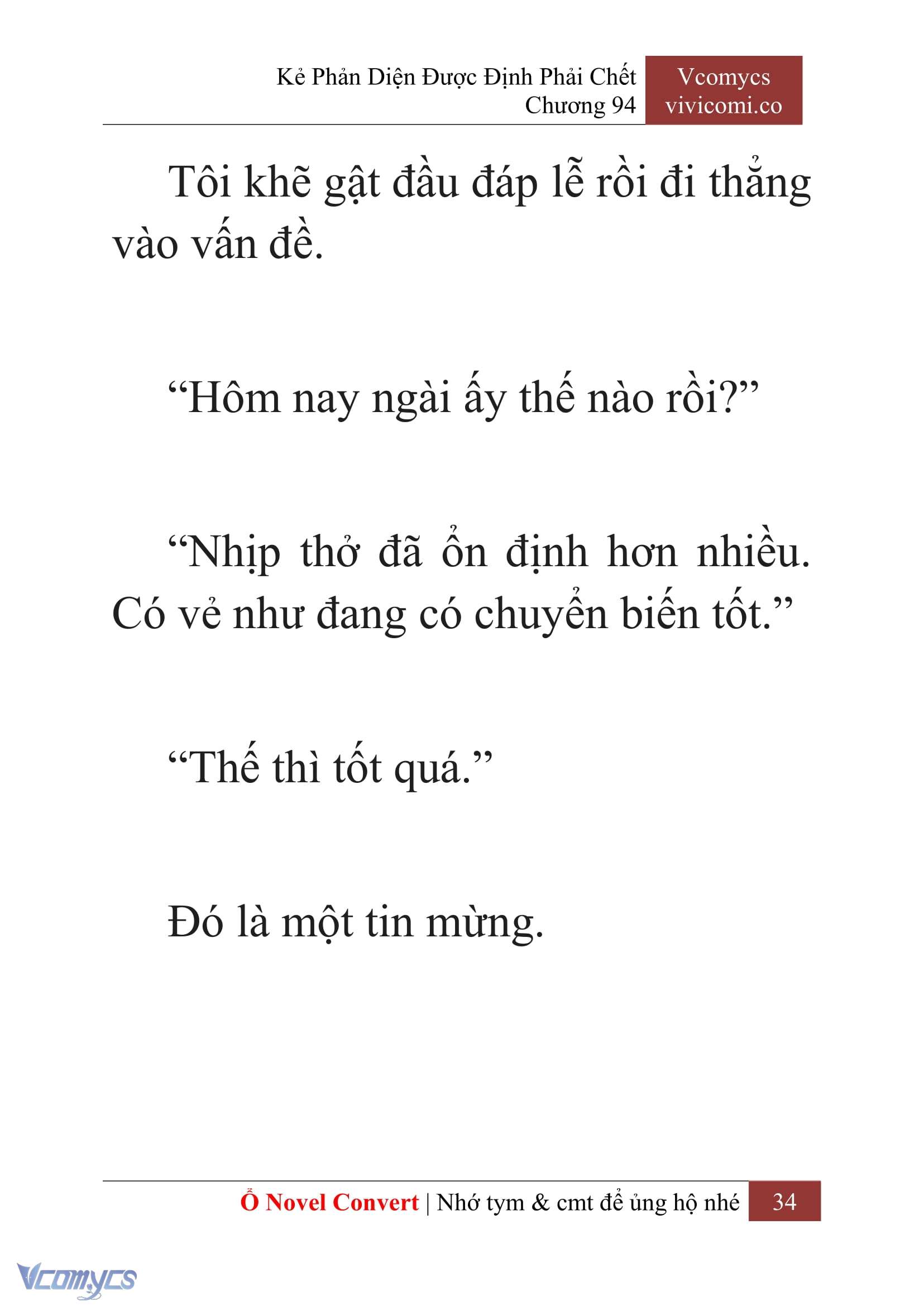 [Novel] Kẻ Phản Diện Được Định Phải Chết Chap 94 - Trang 2