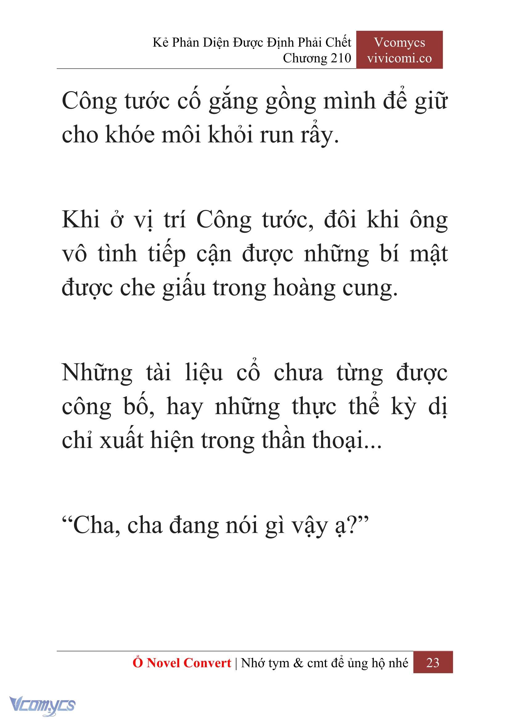 [Novel] Kẻ Phản Diện Được Định Phải Chết Chap 210 - Trang 2