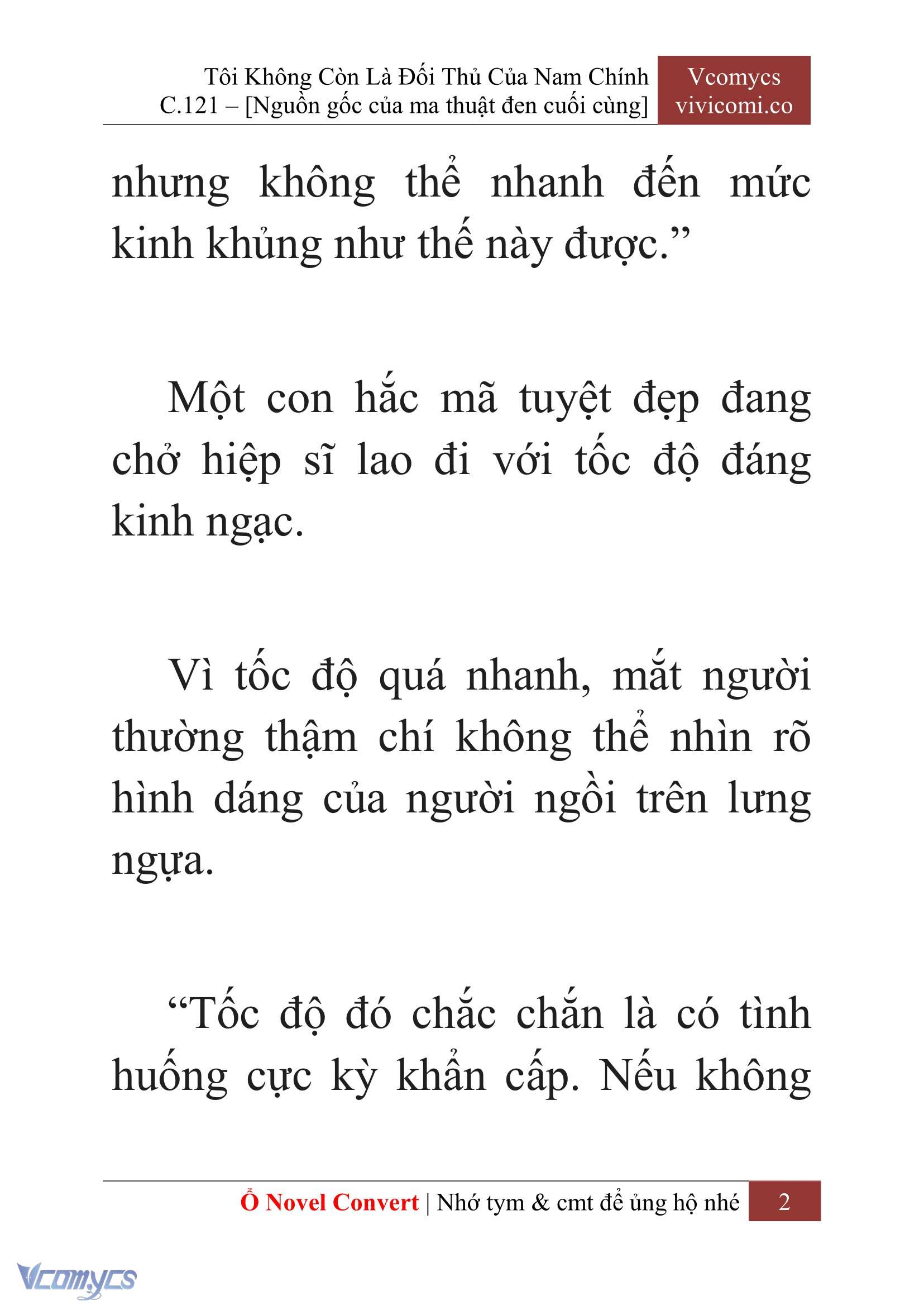 [Novel] Tôi Không Còn Là Đối Thủ Của Nam Chính Chap 121 - Trang 2