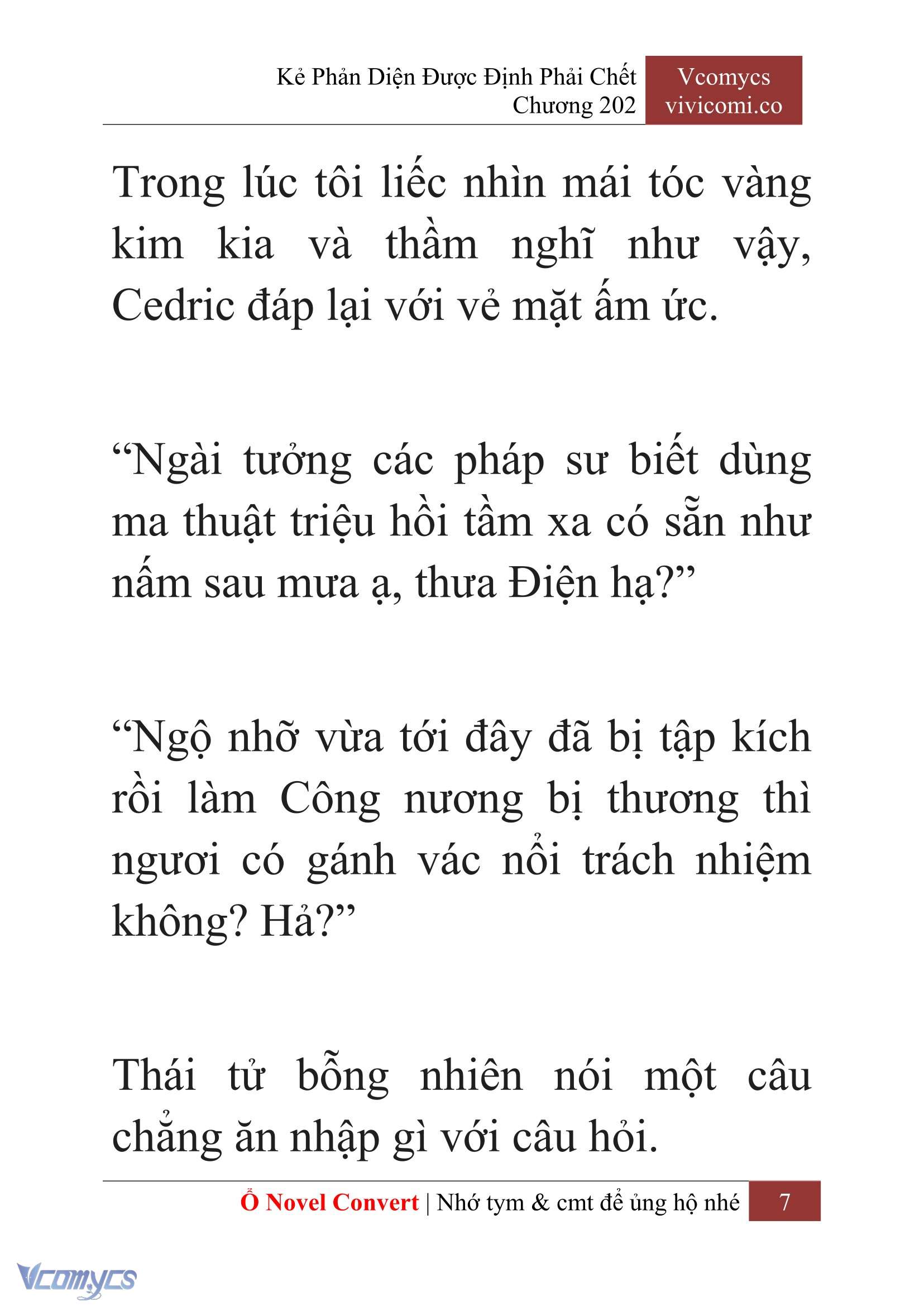 [Novel] Kẻ Phản Diện Được Định Phải Chết Chap 202 - Trang 2