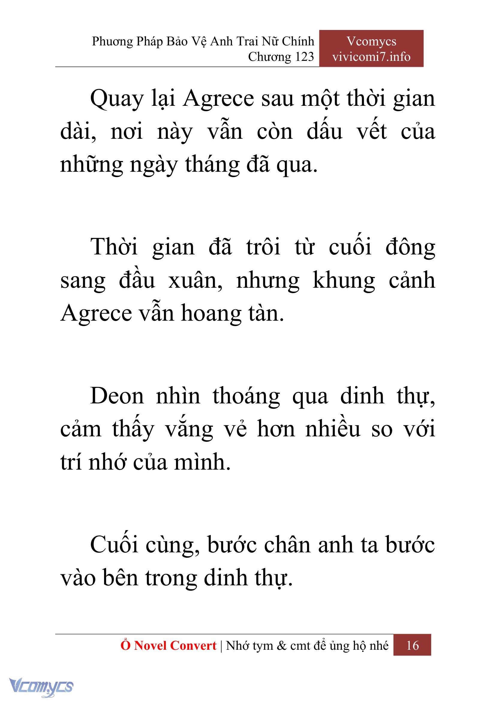 [Novel] Phương Pháp Bảo Vệ Anh Trai Nữ Chính Chap 123 - Trang 2