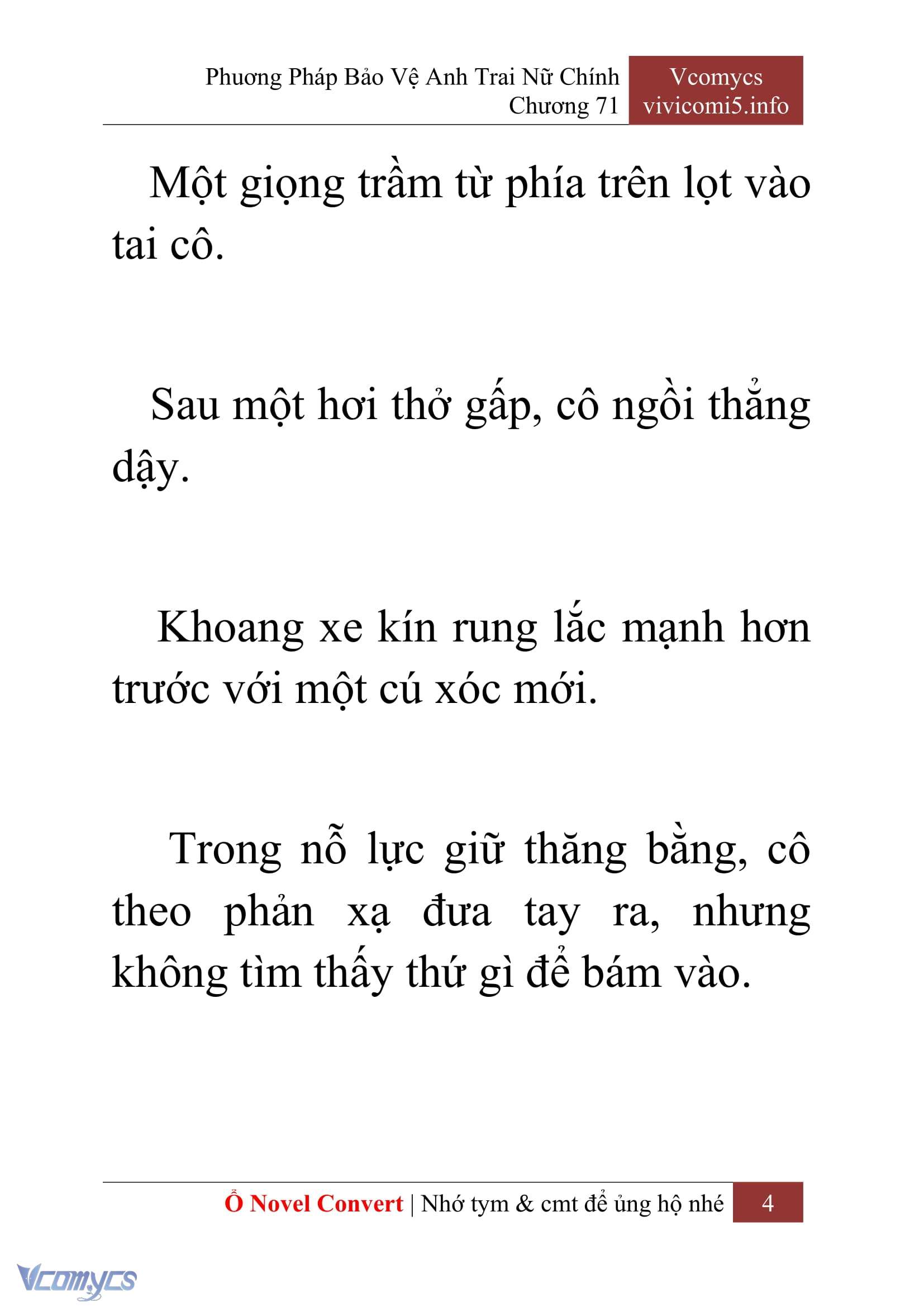 [Novel] Phương Pháp Bảo Vệ Anh Trai Nữ Chính Chap 71 - Trang 2