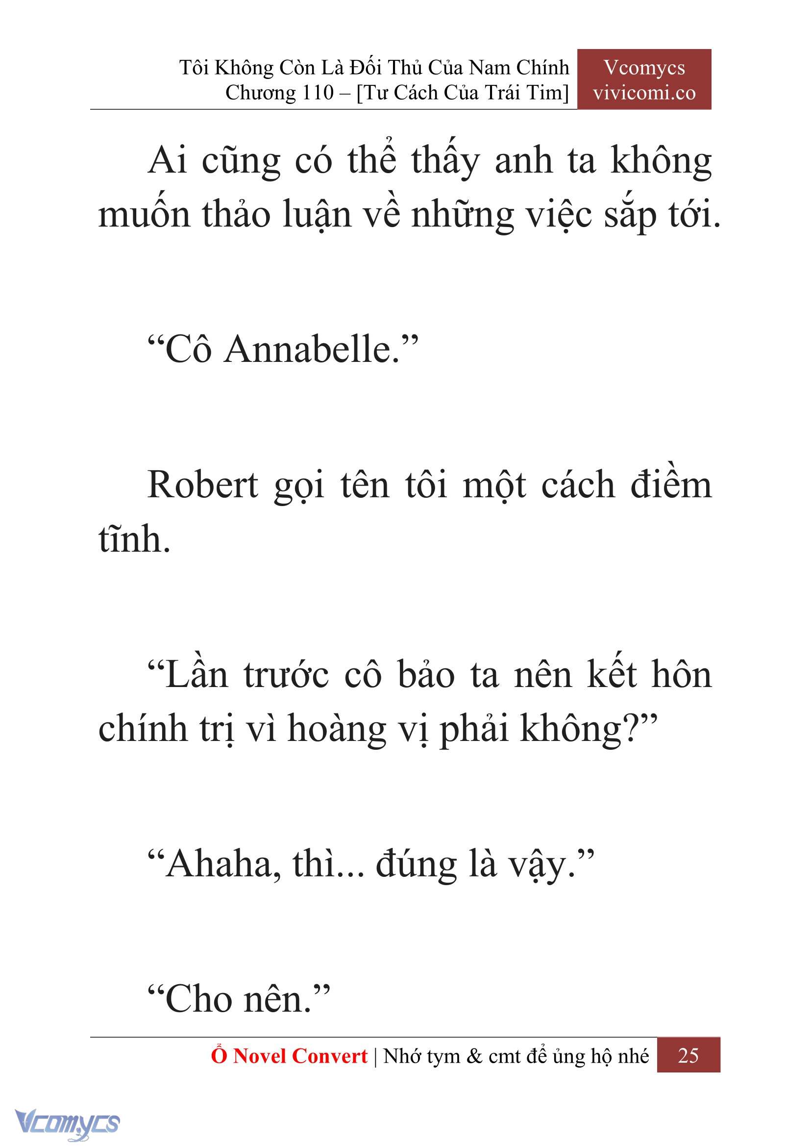[Novel] Tôi Không Còn Là Đối Thủ Của Nam Chính Chap 110 - Trang 2