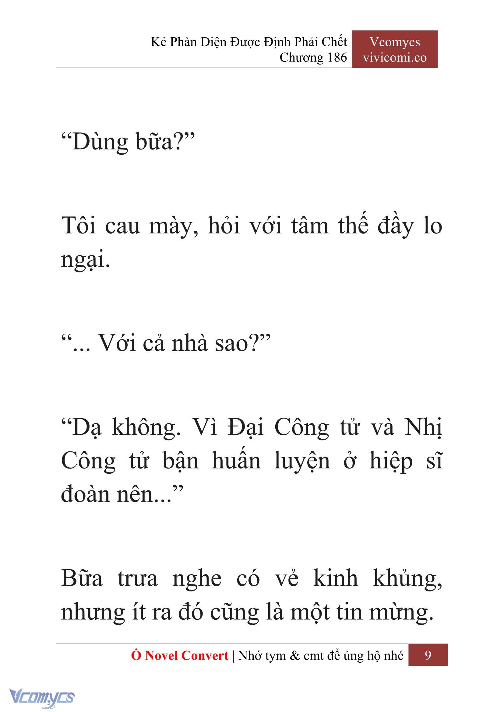 [Novel] Kẻ Phản Diện Được Định Phải Chết Chap 186 - Trang 2