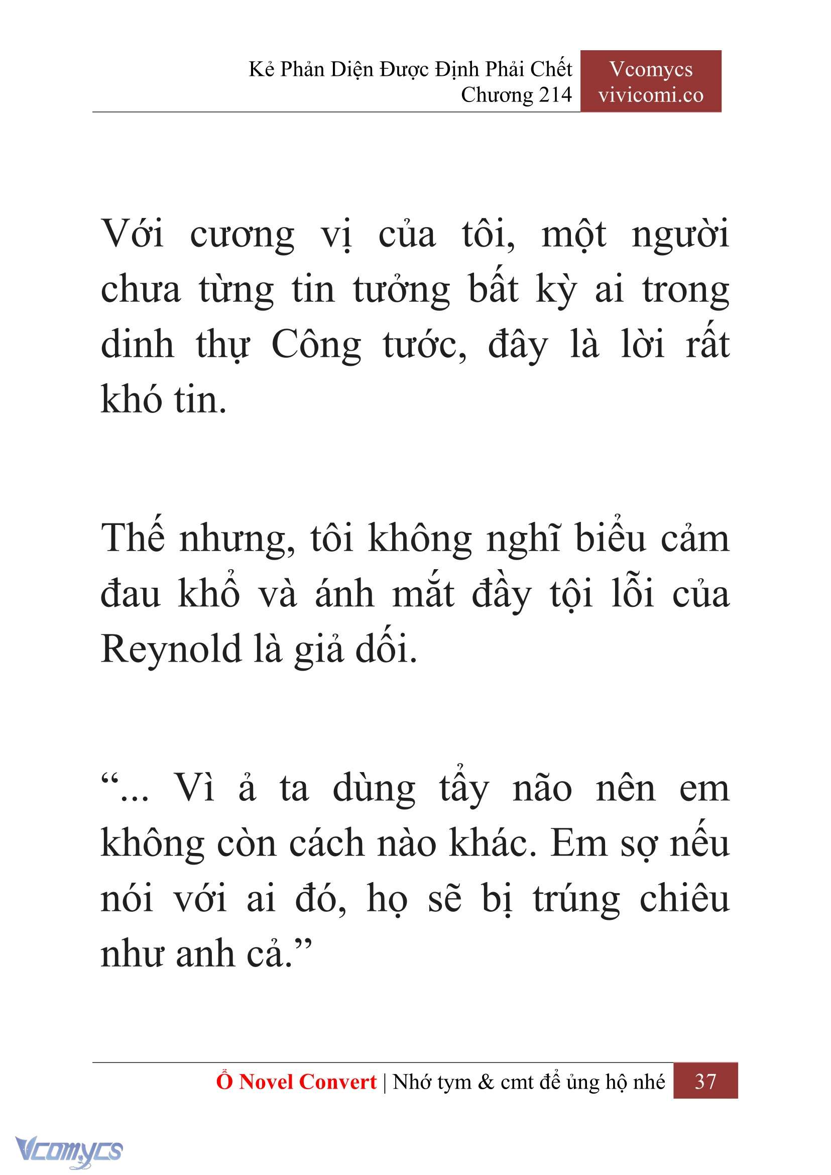 [Novel] Kẻ Phản Diện Được Định Phải Chết Chap 214 - Next Chap 215
