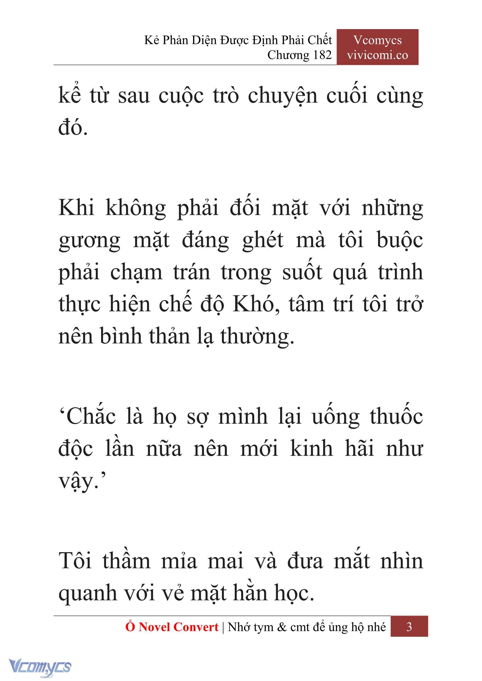 [Novel] Kẻ Phản Diện Được Định Phải Chết Chap 182 - Trang 2