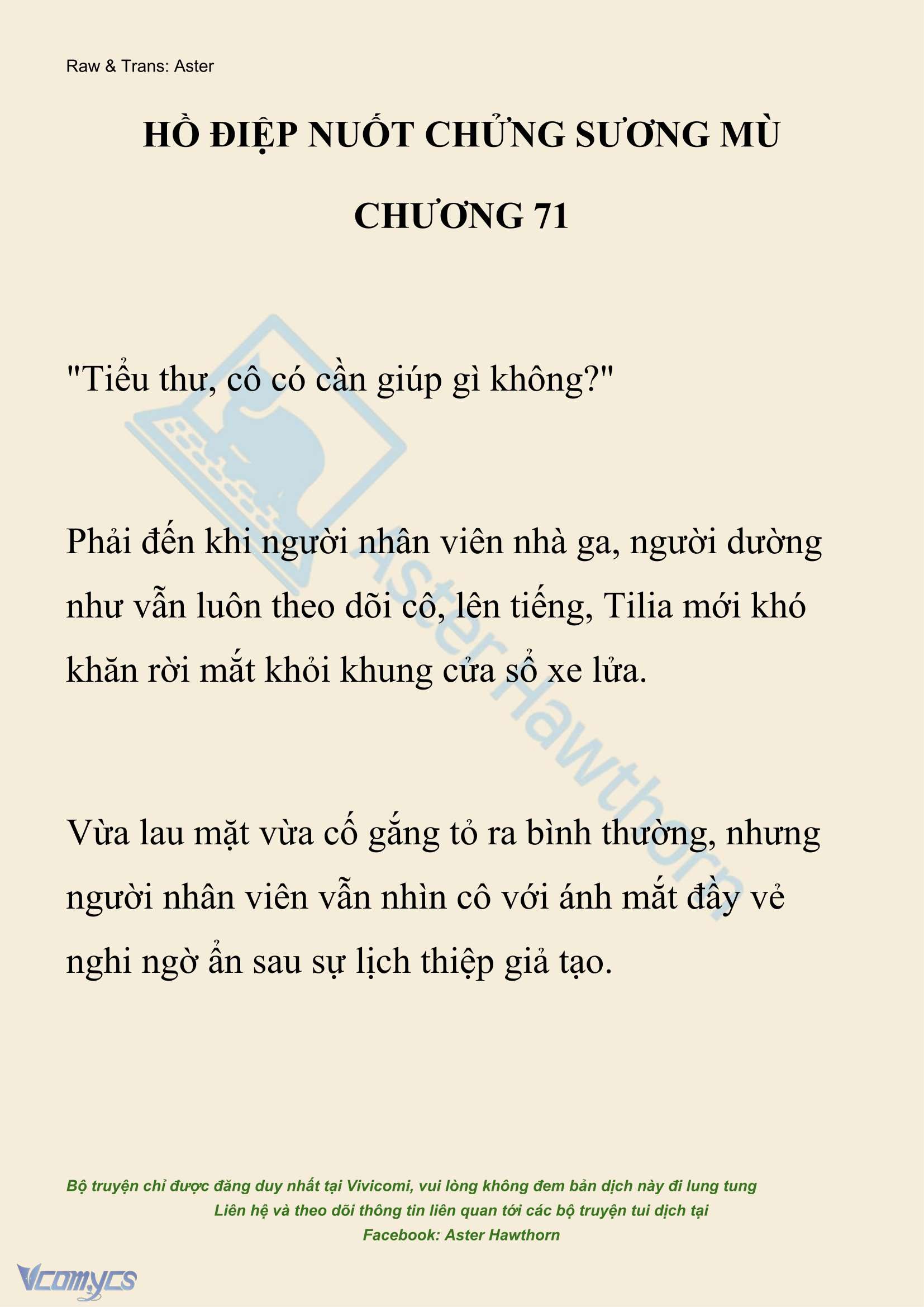 [NOVEL] Hồ Điệp Nuốt Chửng Sương Mù Chap 71 - Trang 2