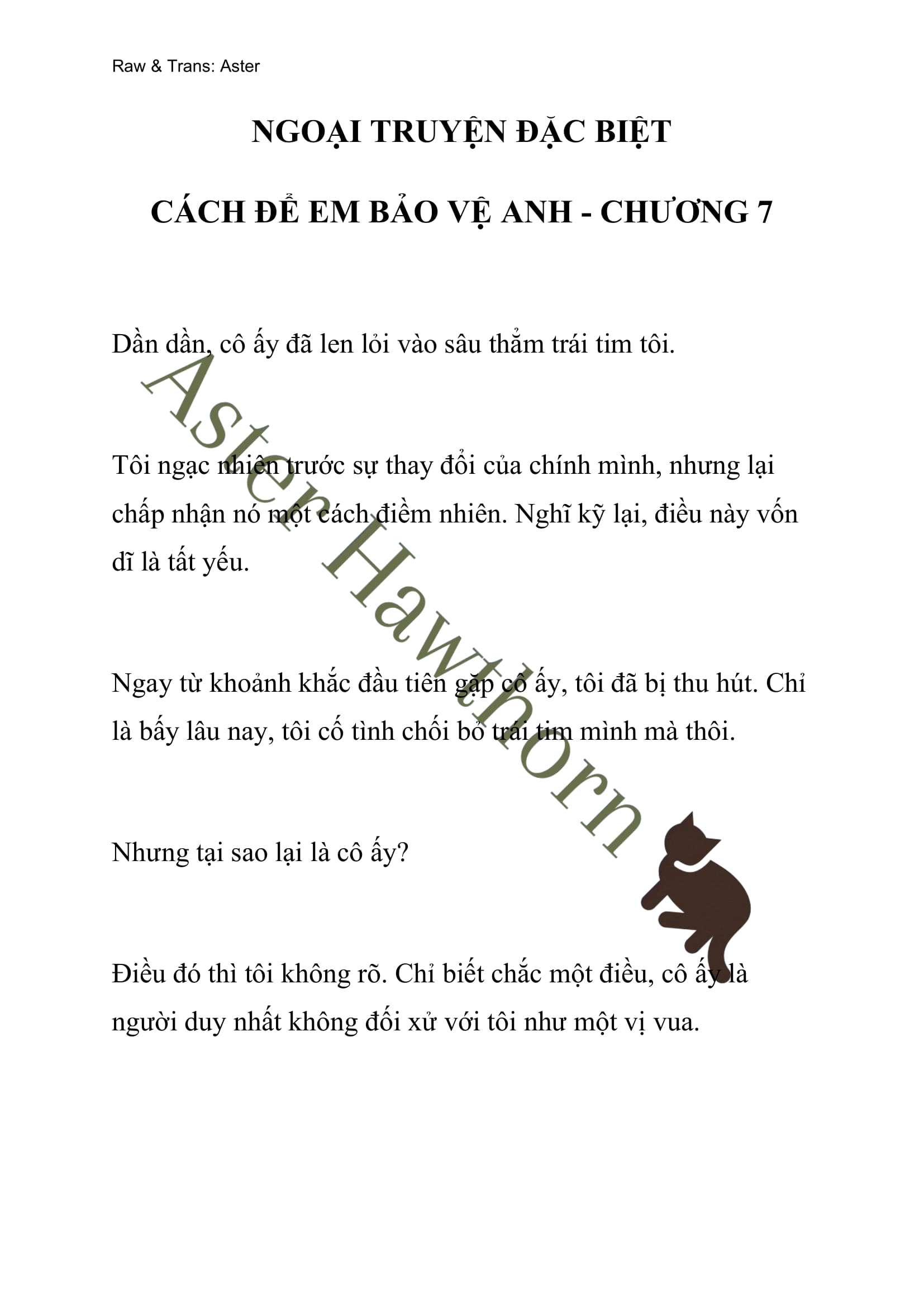 [NOVEL] Ngoại Truyện Cách Để Em Bảo Vệ Anh Chap 61 - Trang 2