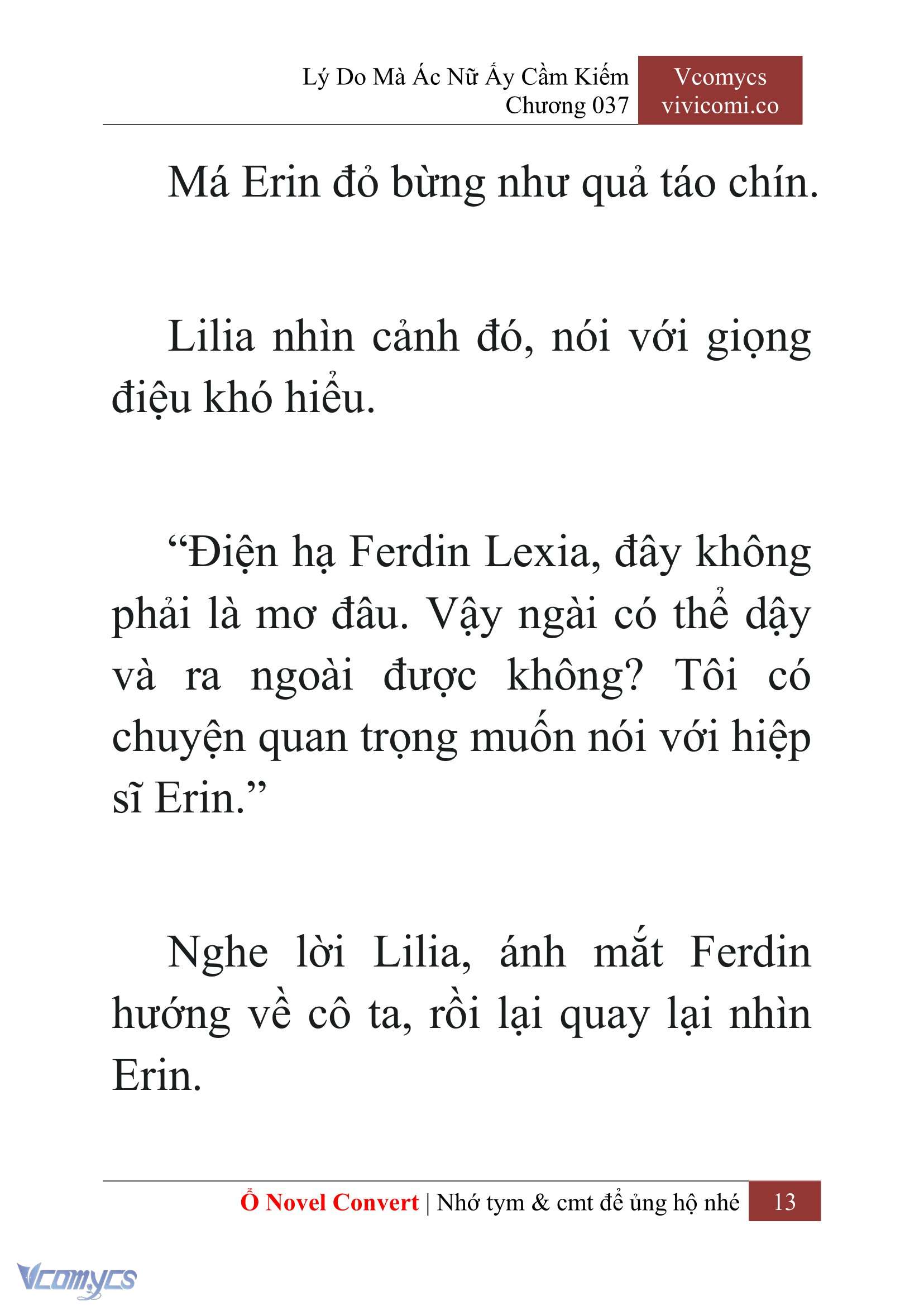 [Novel] Lý Do Mà Ác Nữ Ấy Cầm Kiếm Chap 37 - Next Chap 38