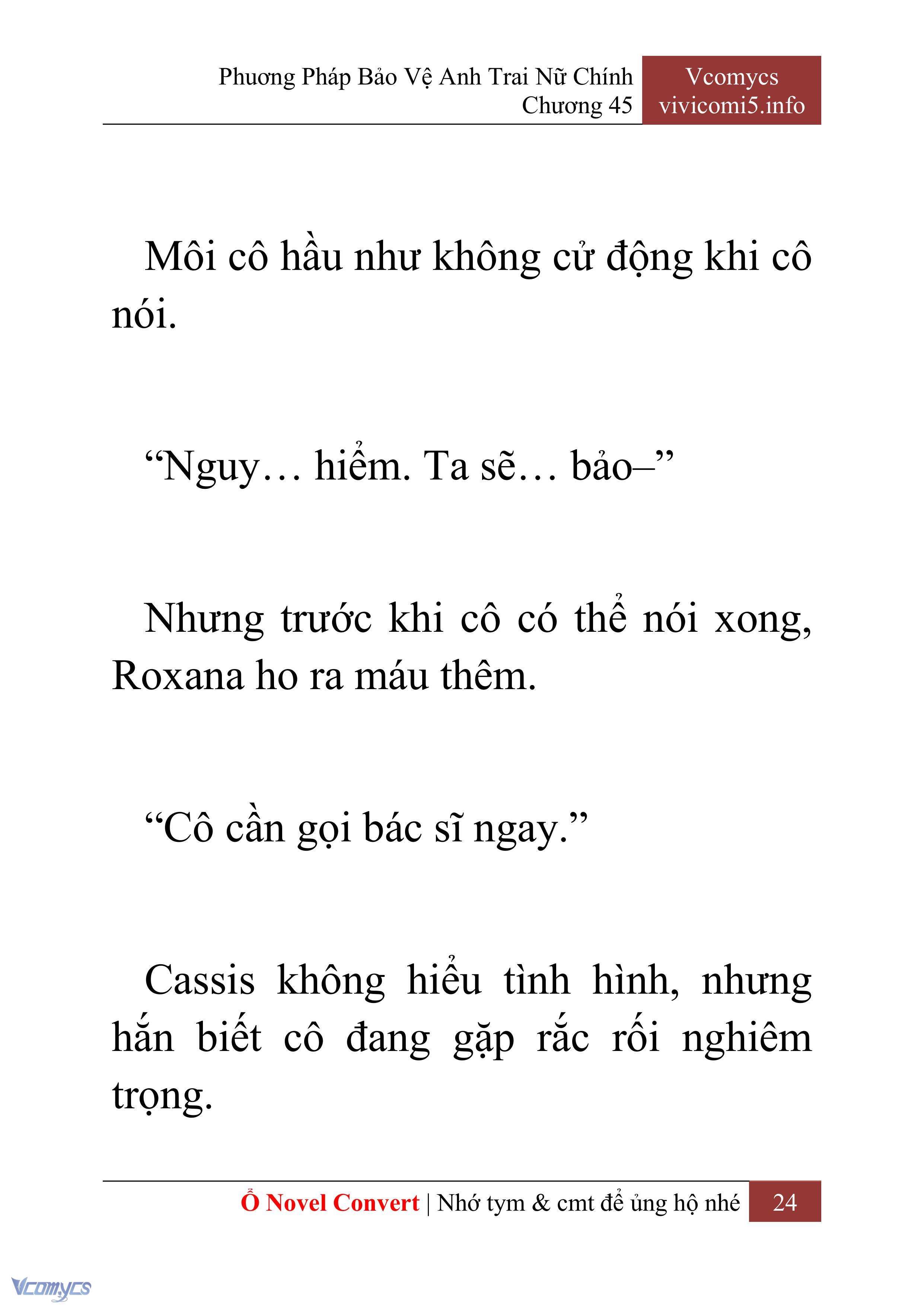 [Novel] Phương Pháp Bảo Vệ Anh Trai Nữ Chính Chap 45 - Trang 2