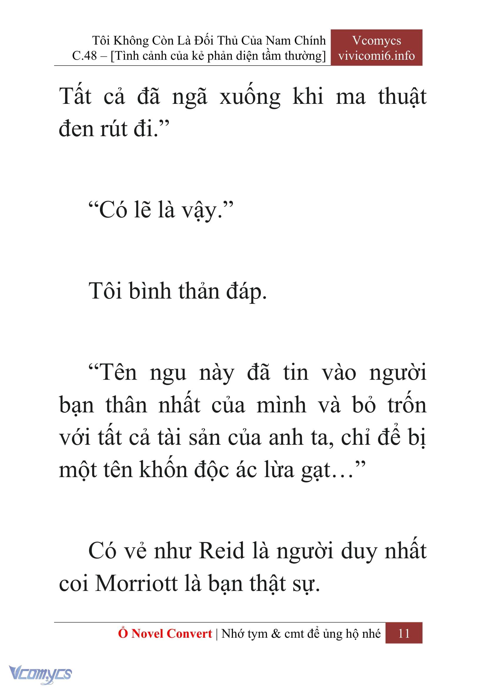 [Novel] Tôi Không Còn Là Đối Thủ Của Nam Chính Chap 48 - Trang 2