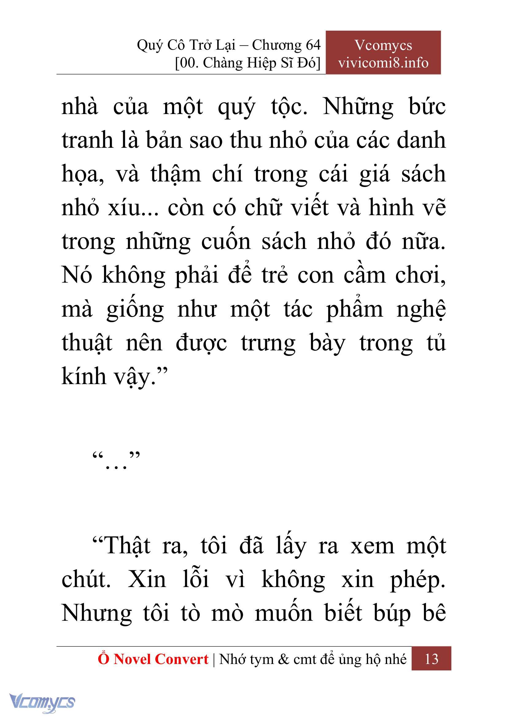[Novel] Quý Cô Trở Lại Chap 64 - Trang 2